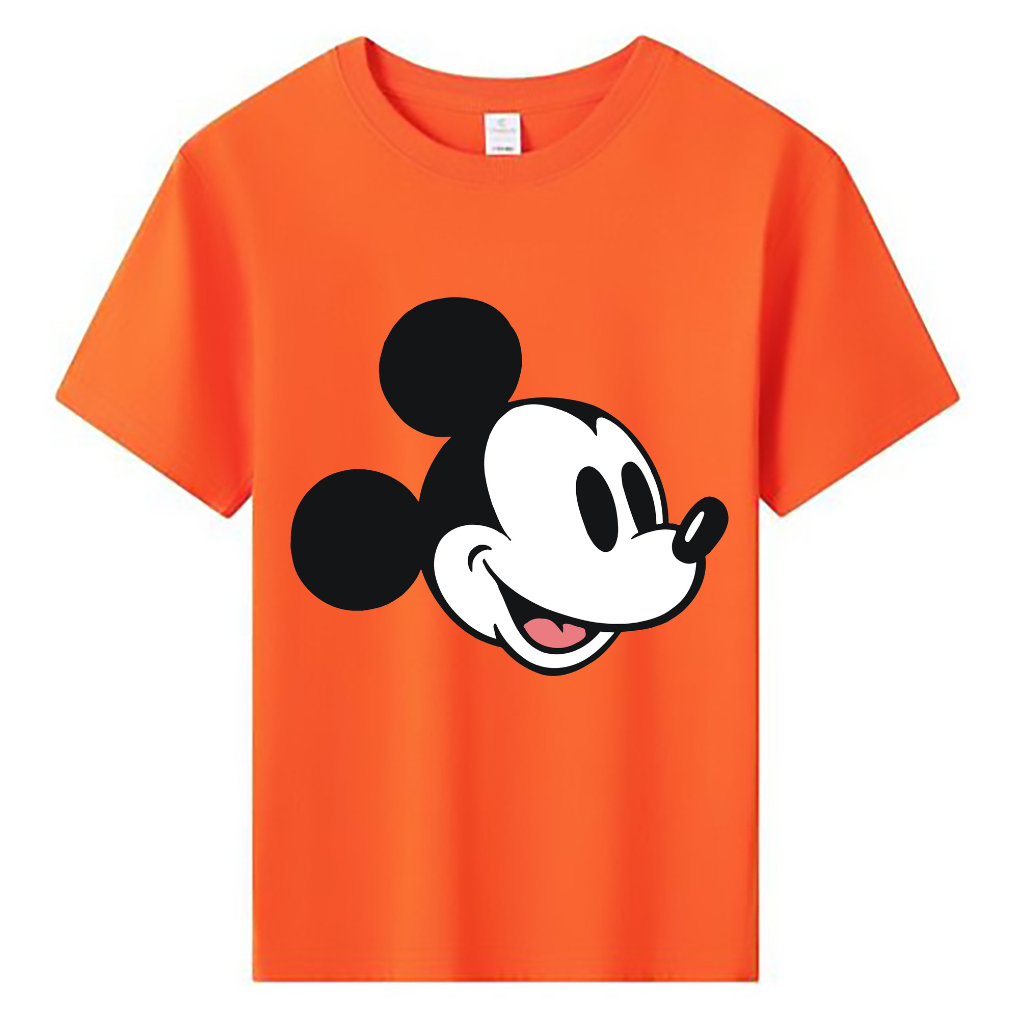 ミッキーマウス Mickey Mouse 綿100％キッズTシャツ（フロントプリント）