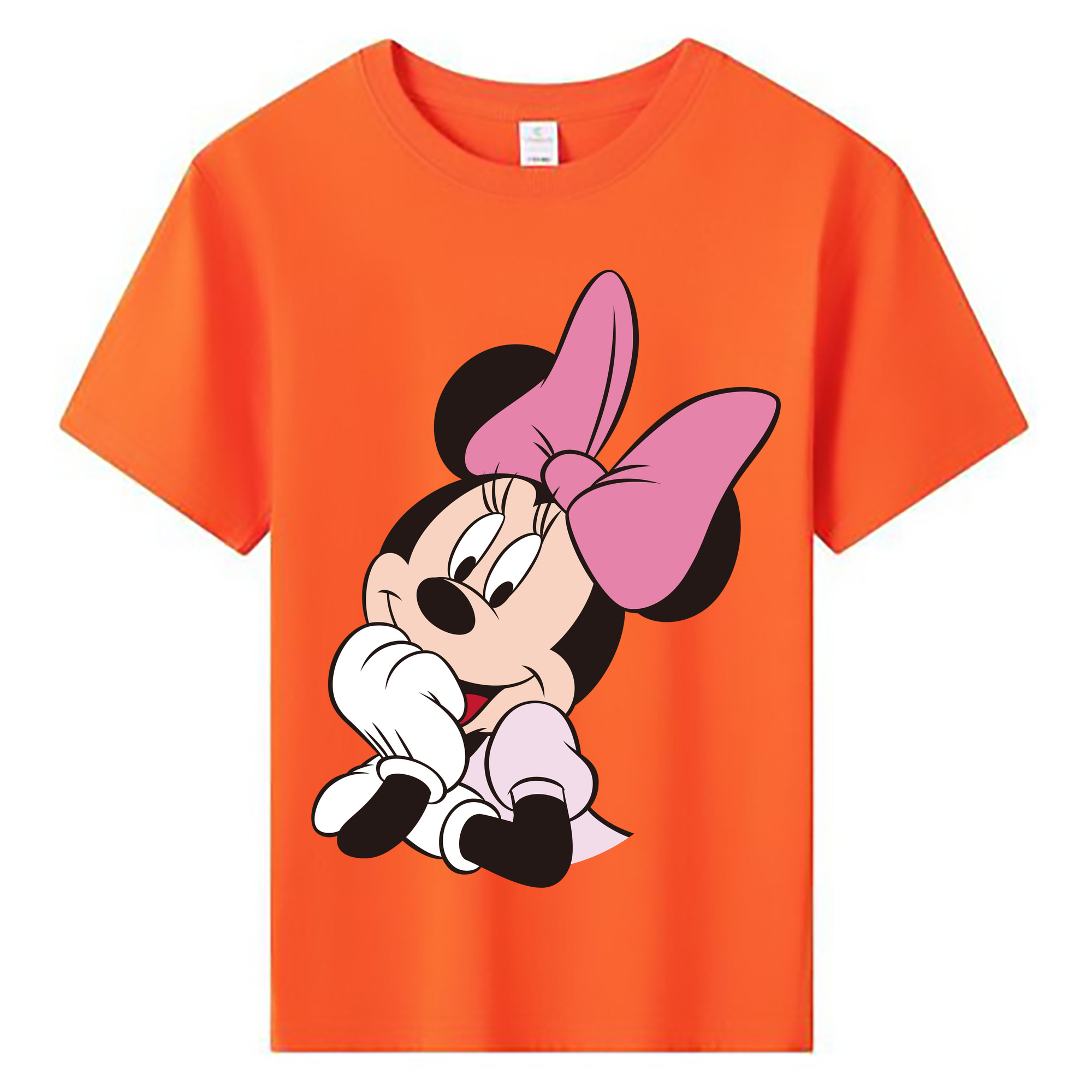 ミッキーマウス Mickey Mouse 綿100％キッズTシャツ（フロントプリント）