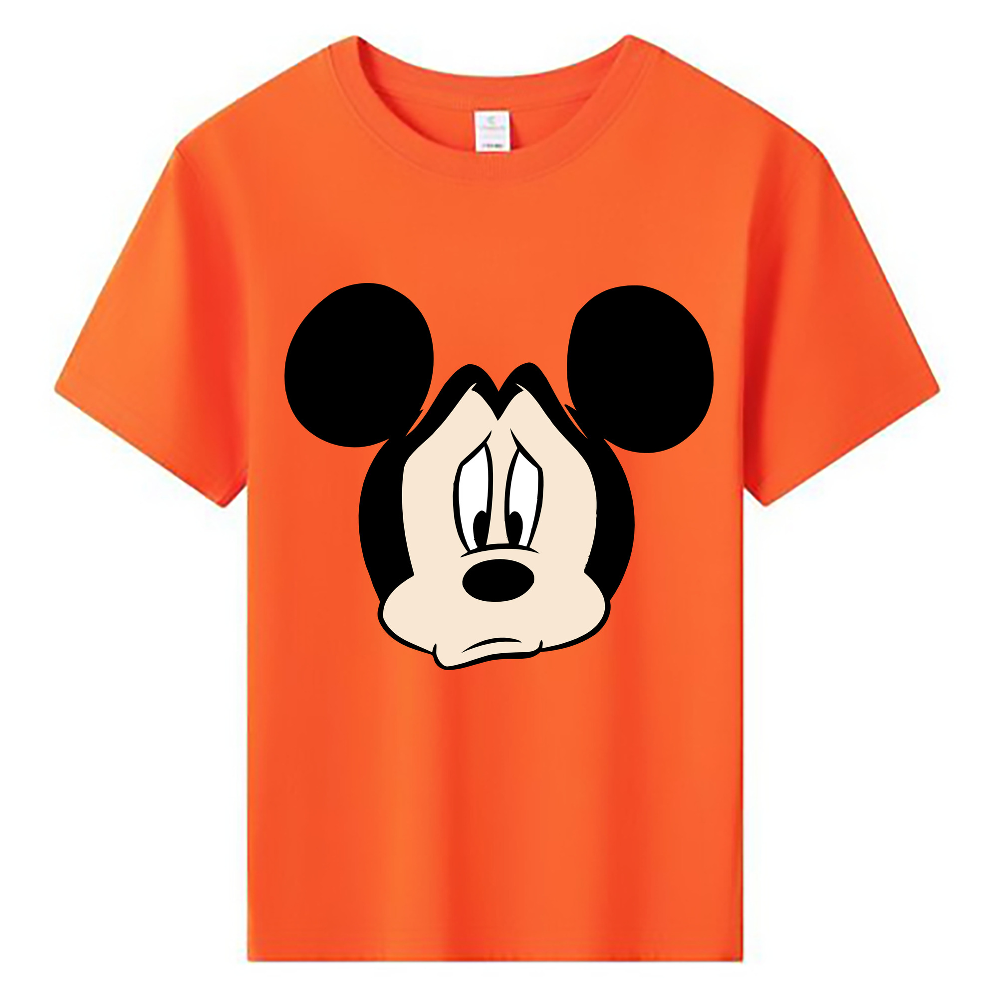 ミッキーマウス Mickey Mouse 綿100％キッズTシャツ（フロントプリント）