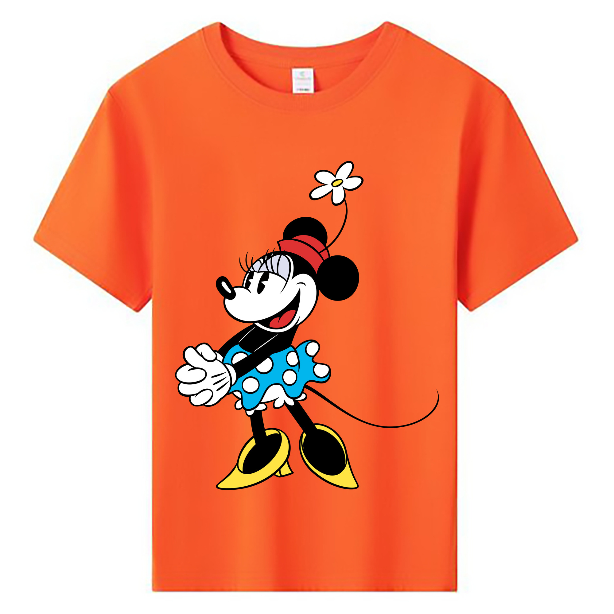 ミッキーマウス Mickey Mouse 綿100％キッズTシャツ（フロントプリント）