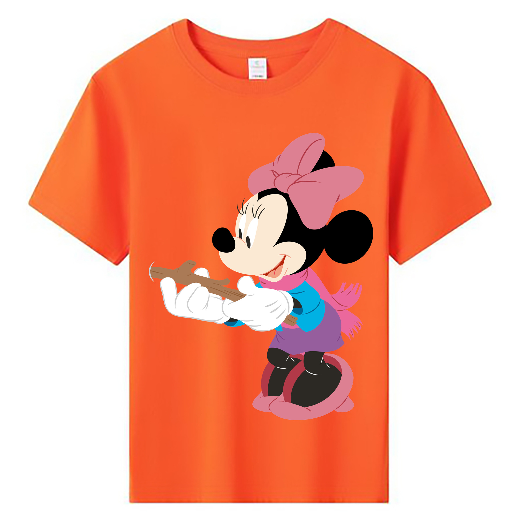 ミッキーマウス Mickey Mouse 綿100％キッズTシャツ（フロントプリント）