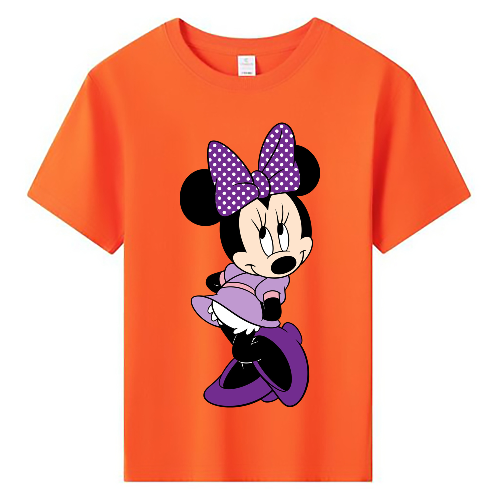 ミッキーマウス Mickey Mouse 綿100％キッズTシャツ（フロントプリント）