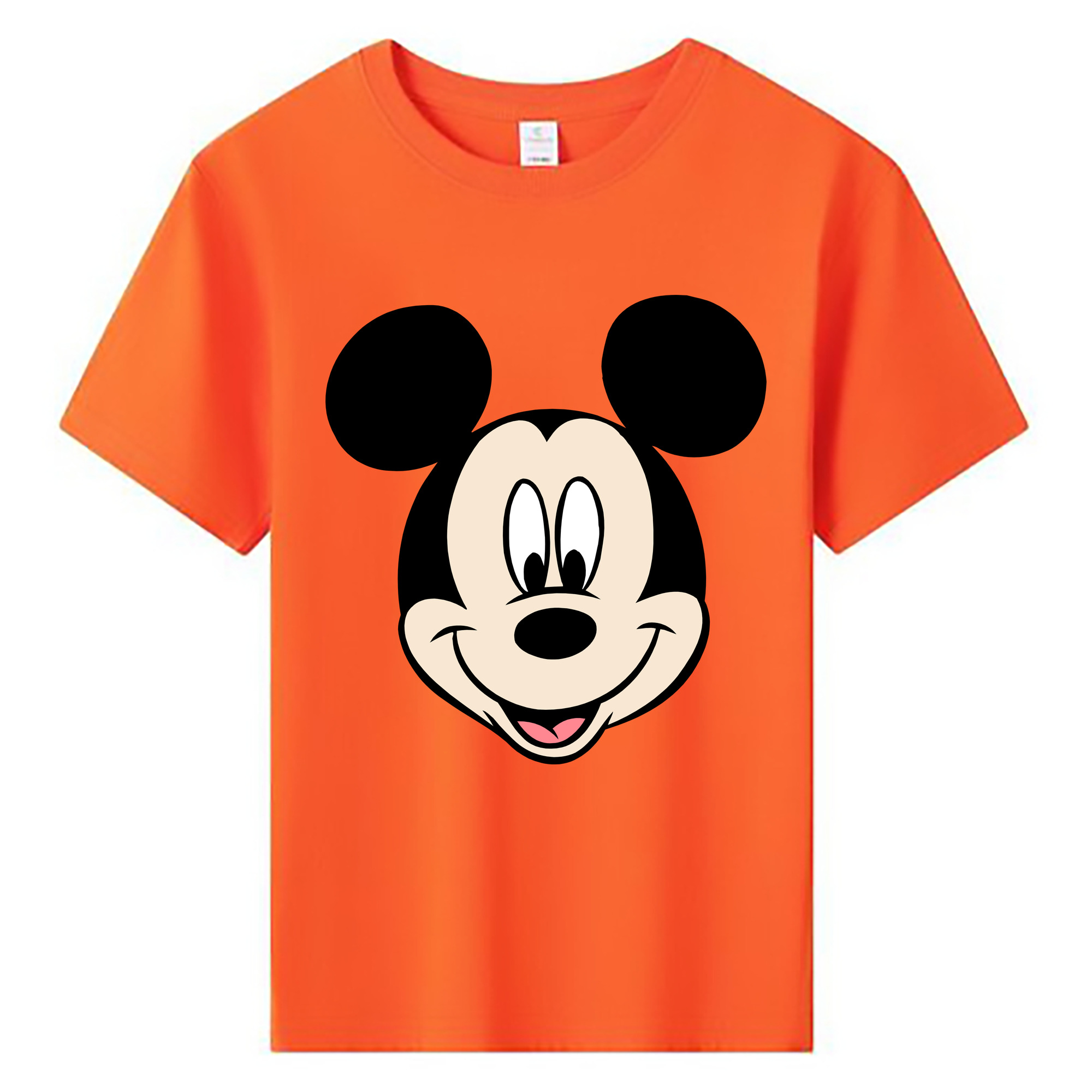 ミッキーマウス Mickey Mouse 綿100％キッズTシャツ（フロントプリント）