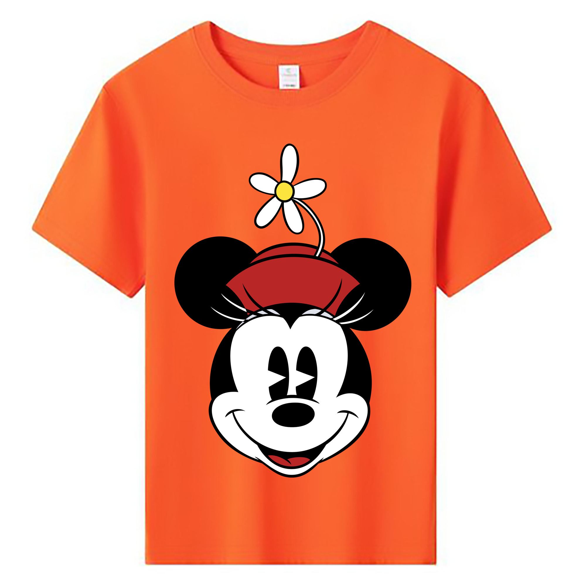 ミッキーマウス Mickey Mouse 綿100％キッズTシャツ（フロントプリント）