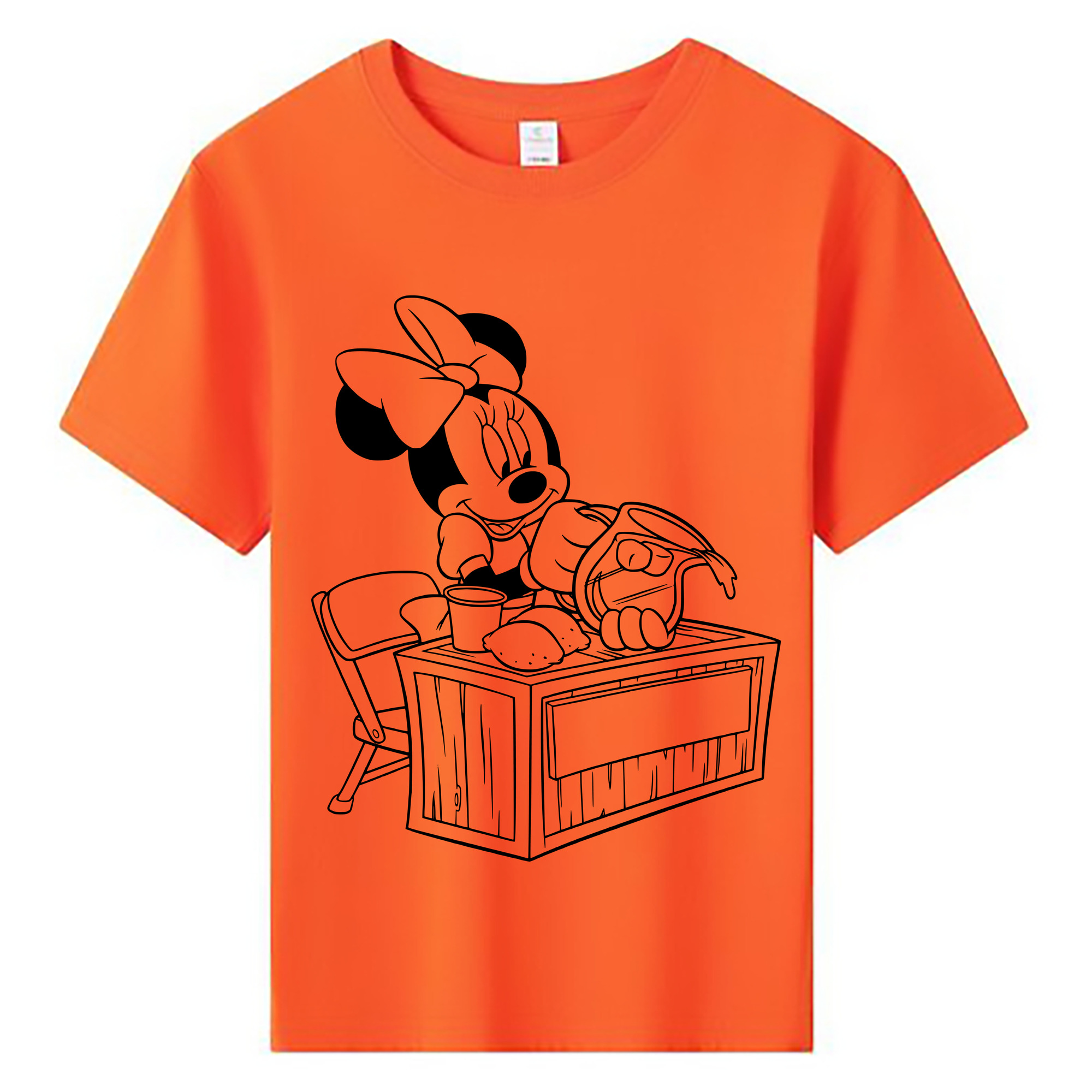 ミッキーマウス Mickey Mouse 綿100％キッズTシャツ（フロントプリント）