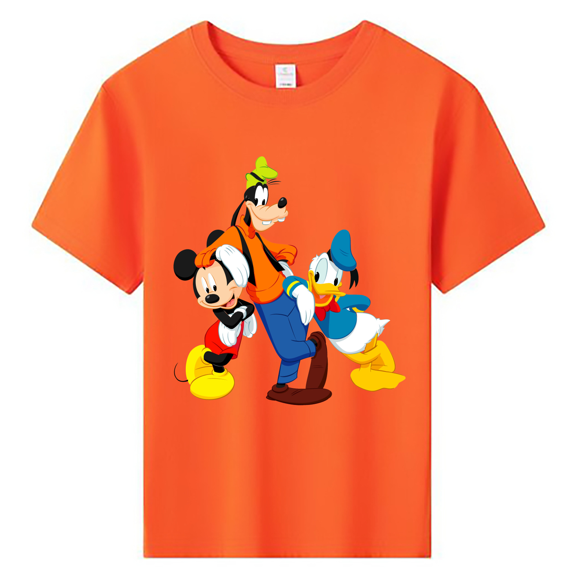 ミッキーマウス Mickey Mouse 綿100％キッズTシャツ（フロントプリント）