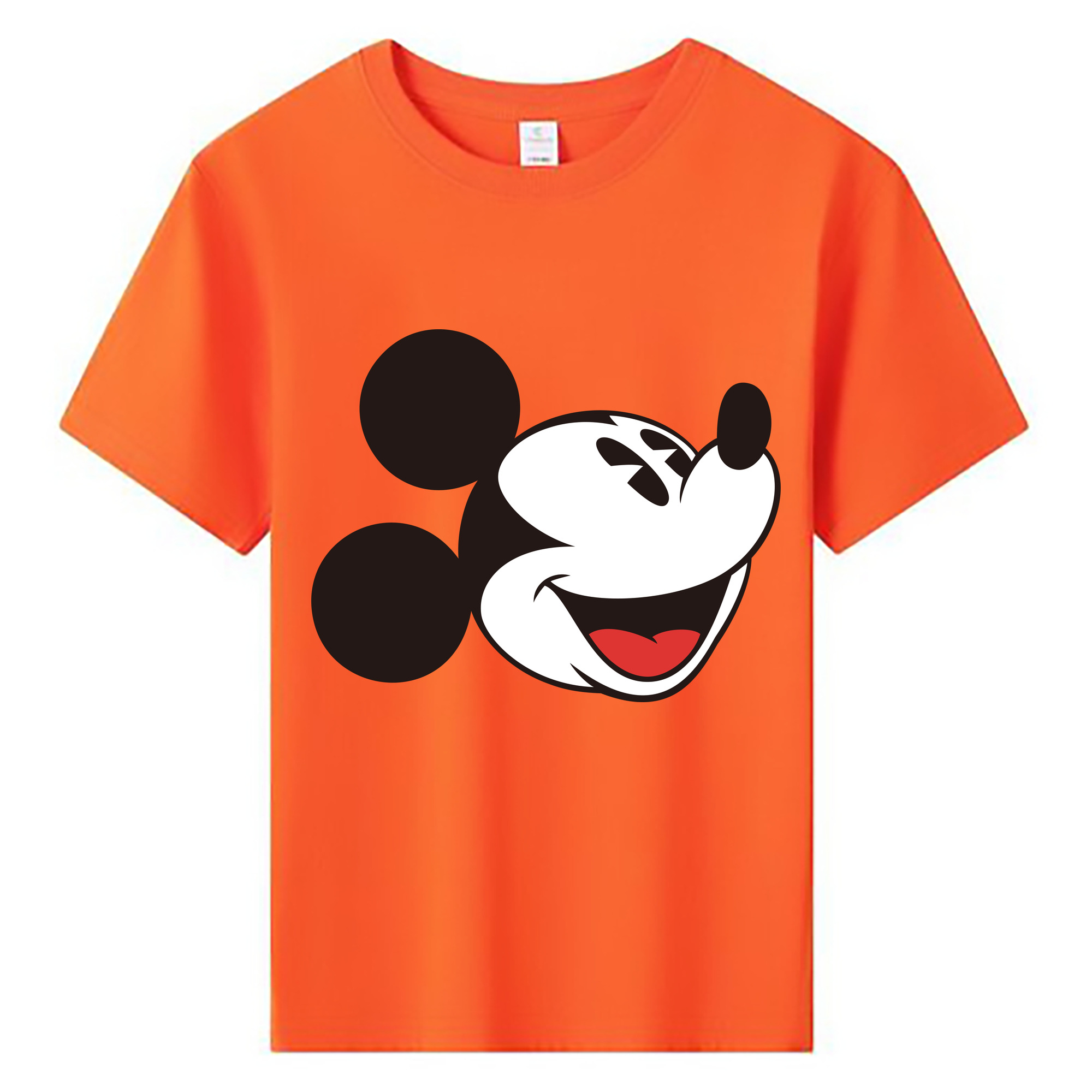 ミッキーマウス Mickey Mouse 綿100％キッズTシャツ（フロントプリント）
