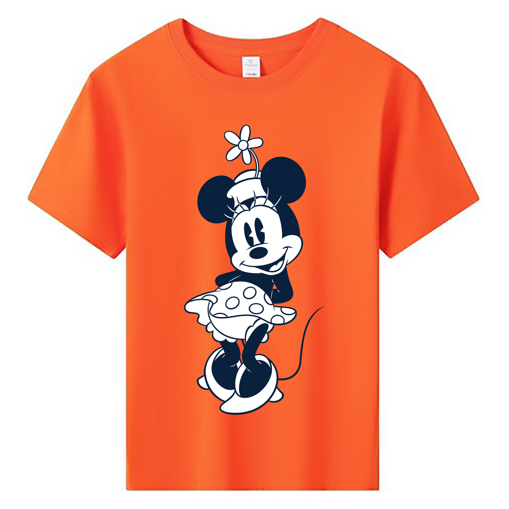 ミッキーマウス Mickey Mouse 綿100％キッズTシャツ（フロントプリント）