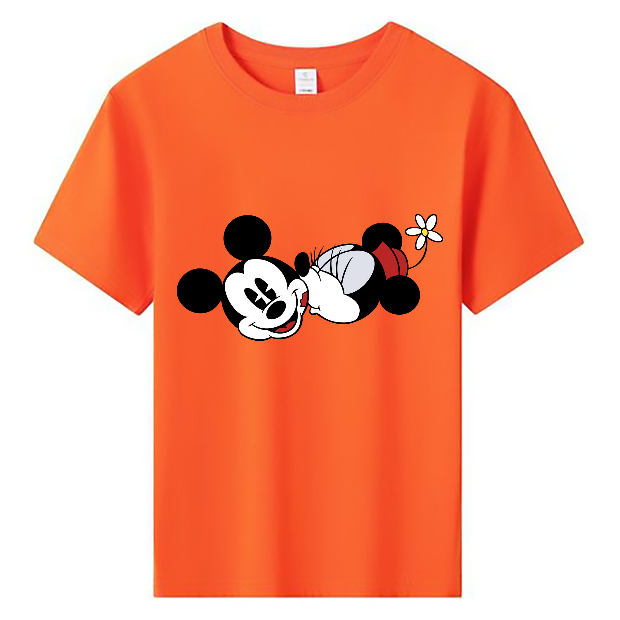 ミッキーマウス Mickey Mouse 綿100％キッズTシャツ（フロントプリント）