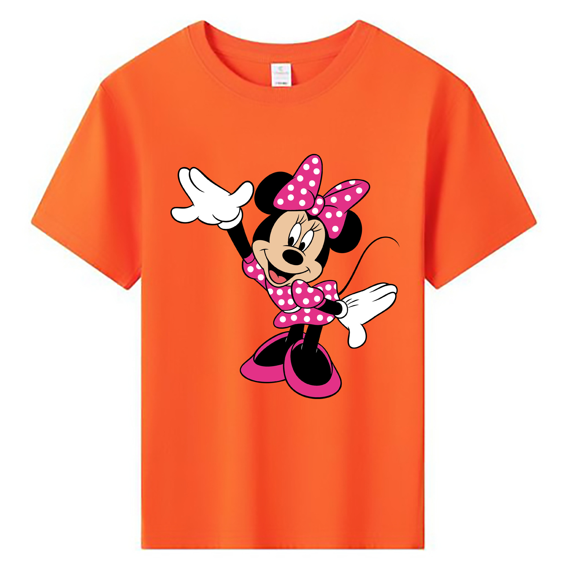 ミッキーマウス Mickey Mouse 綿100％キッズTシャツ（フロントプリント）