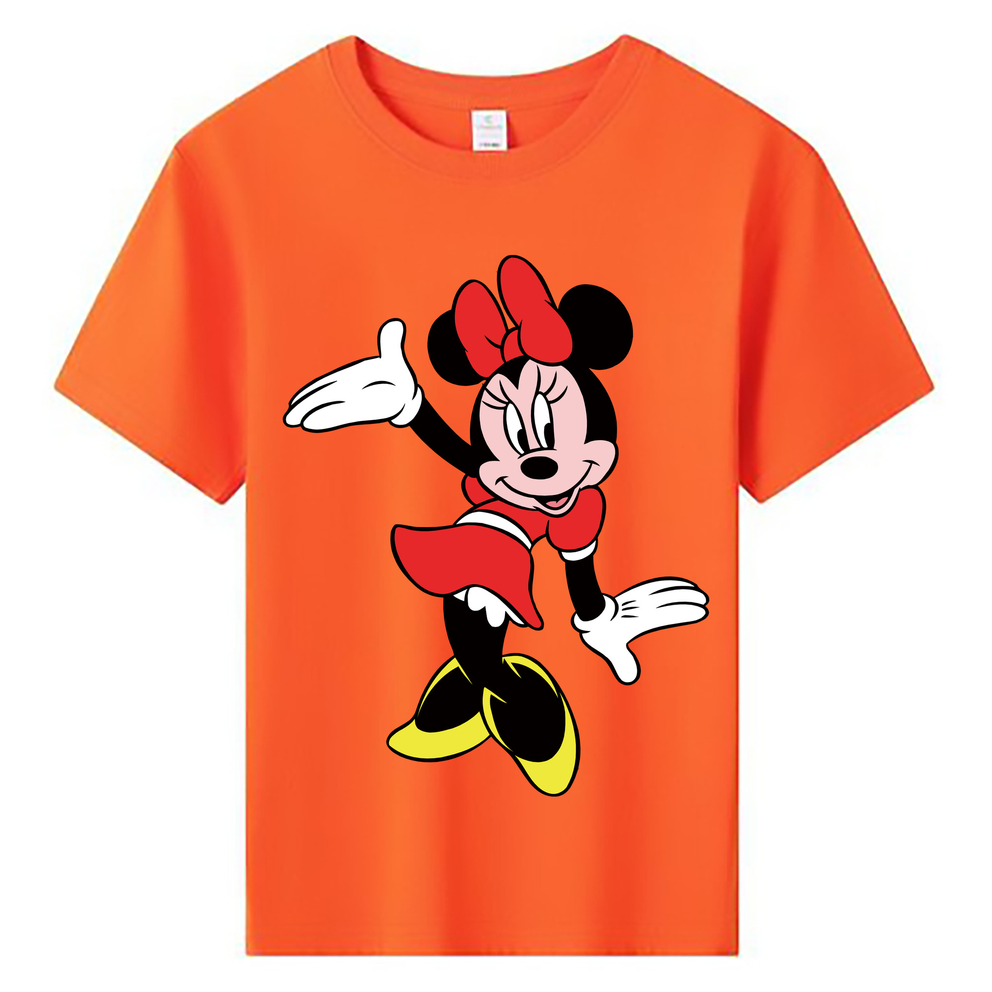 ミッキーマウス Mickey Mouse 綿100％キッズTシャツ（フロントプリント）