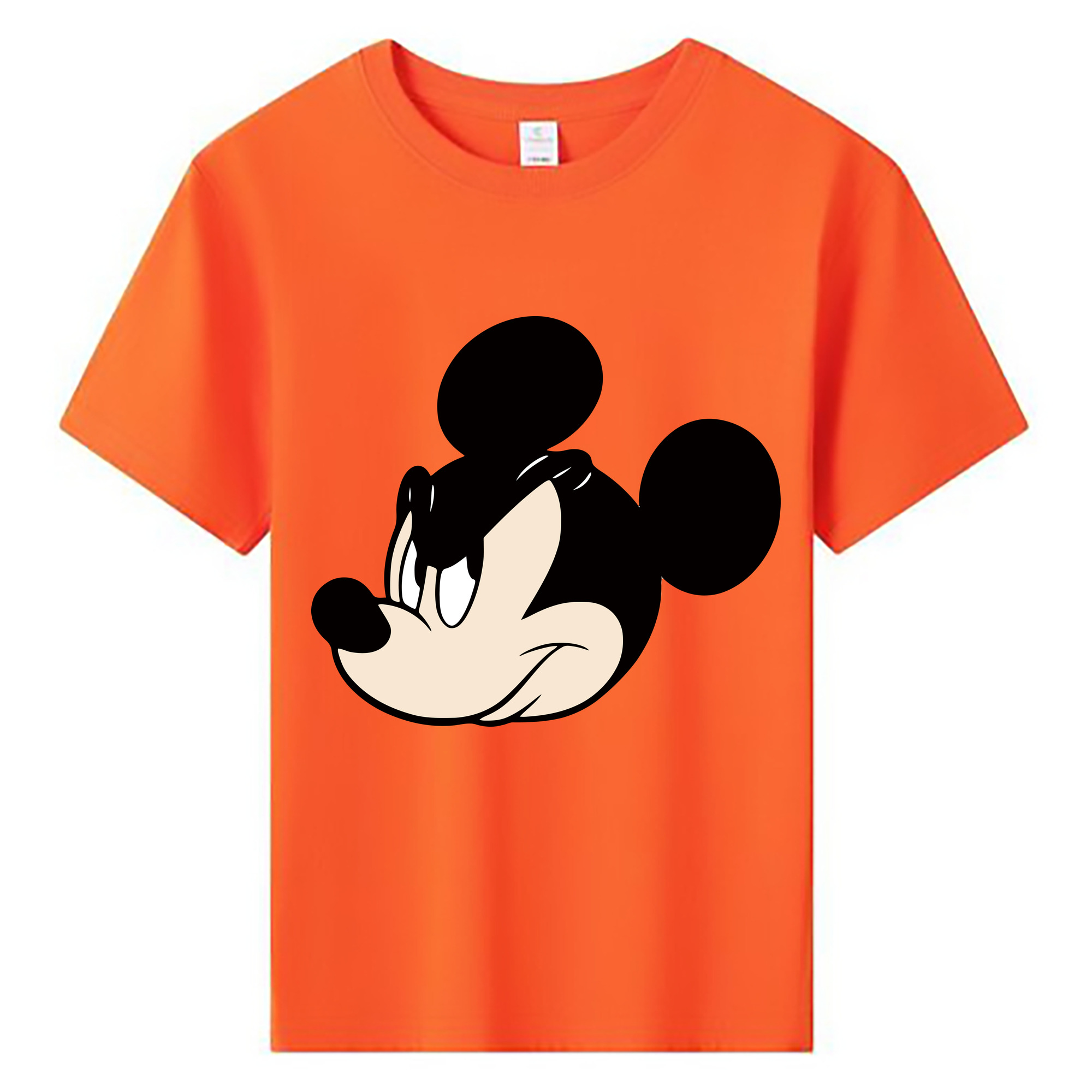 ミッキーマウス Mickey Mouse 綿100％キッズTシャツ（フロントプリント）