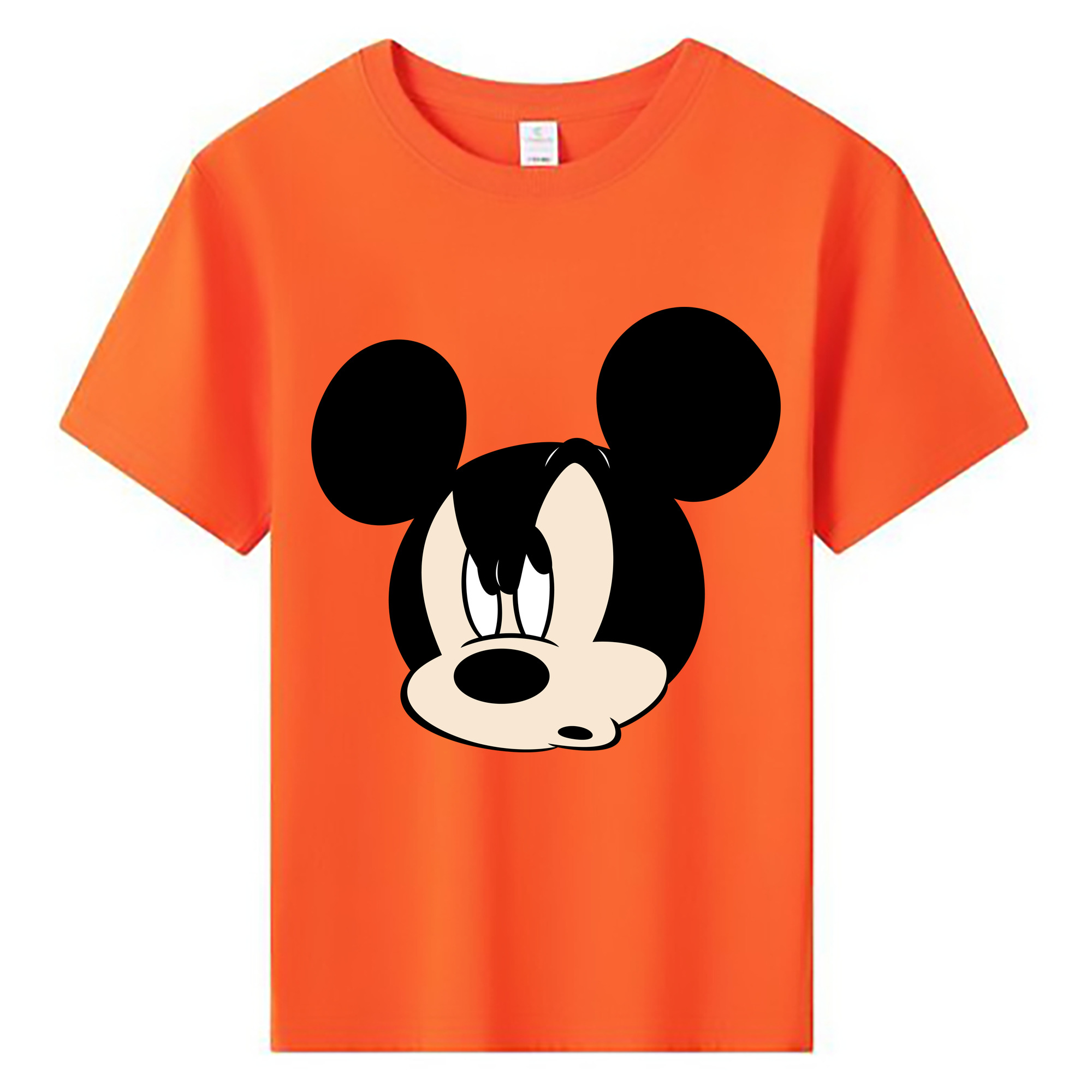 ミッキーマウス Mickey Mouse 綿100％キッズTシャツ（フロントプリント）