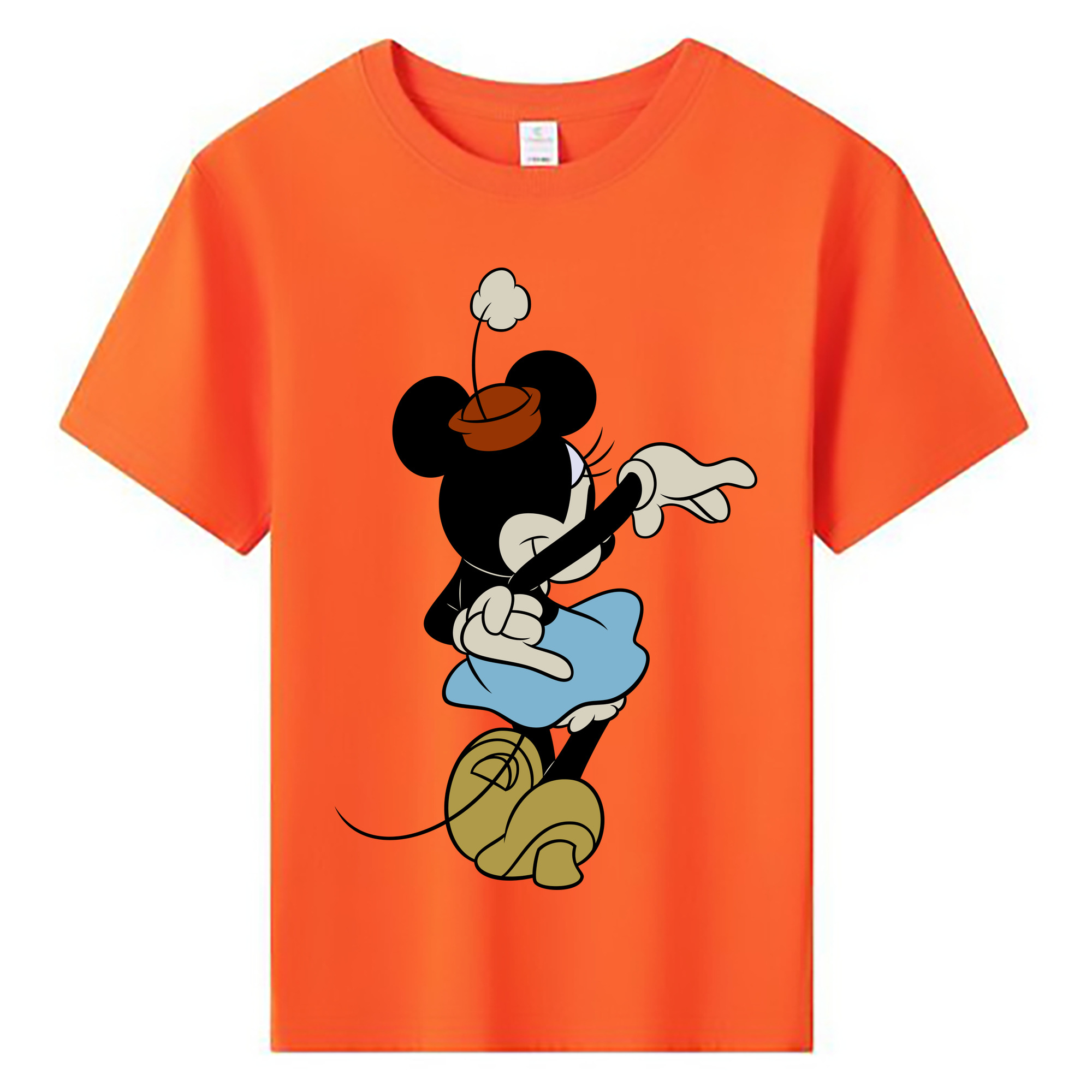 ミッキーマウス Mickey Mouse 綿100％キッズTシャツ（フロントプリント）