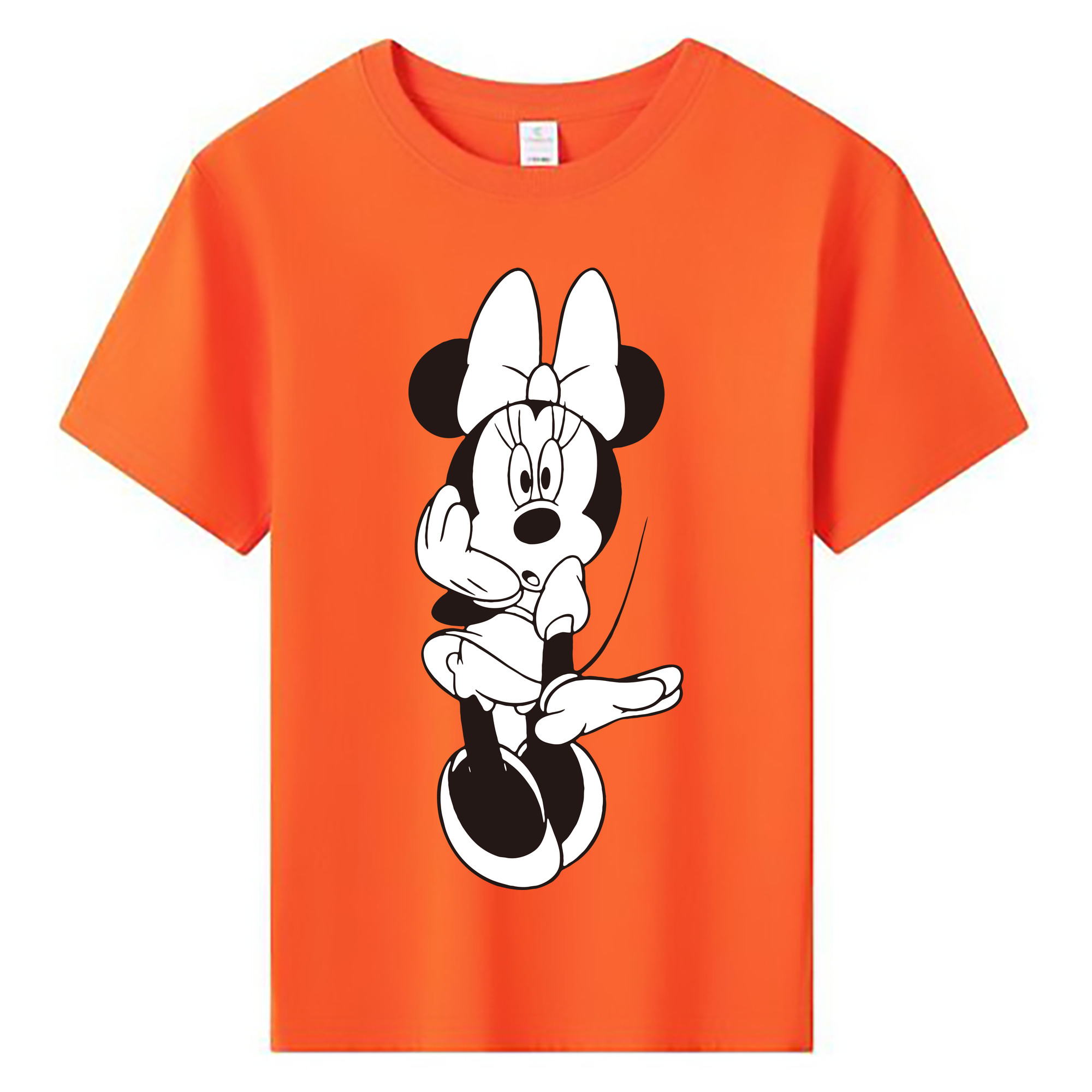ミッキーマウス Mickey Mouse 綿100％キッズTシャツ（フロントプリント）