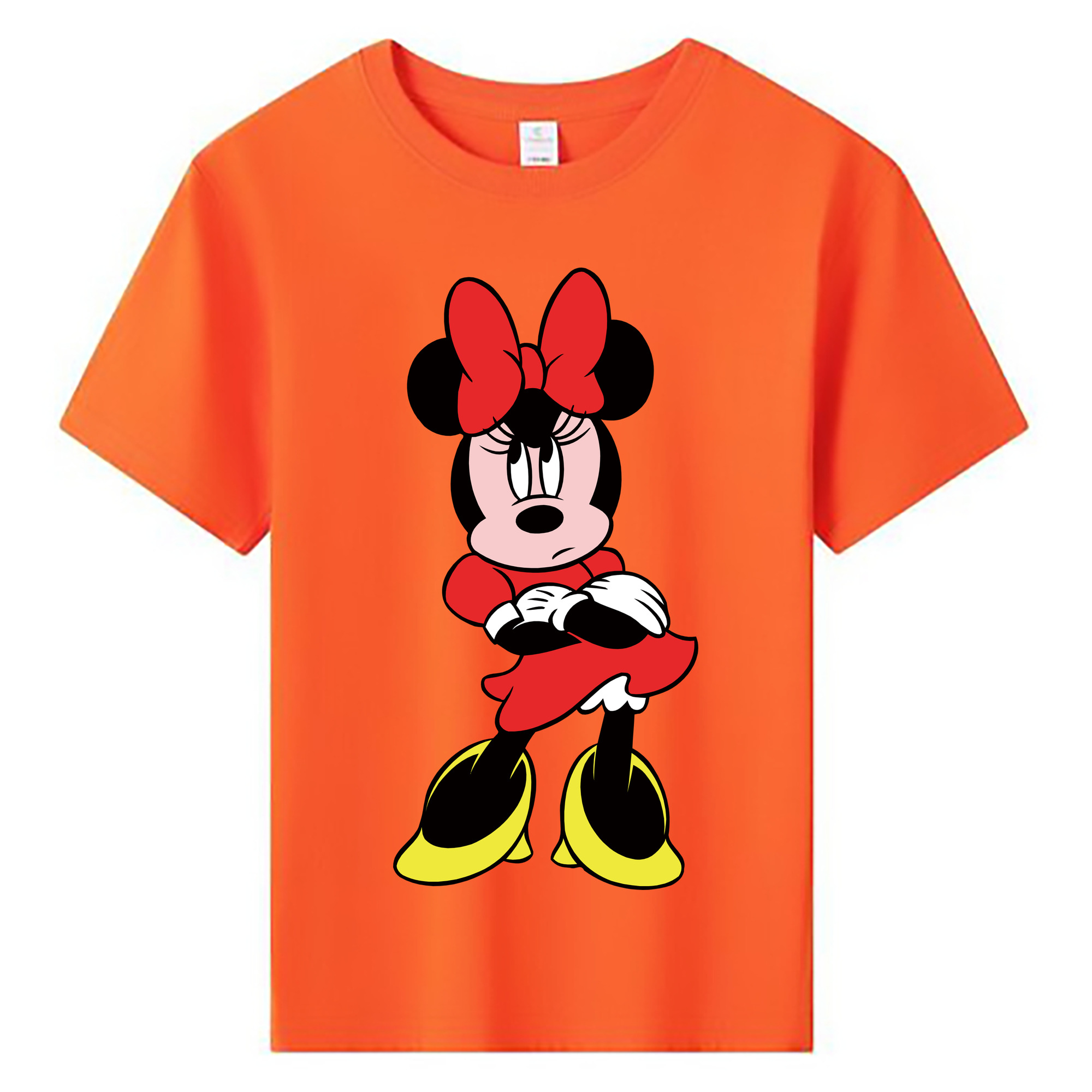 ミッキーマウス Mickey Mouse 綿100％キッズTシャツ（フロントプリント）