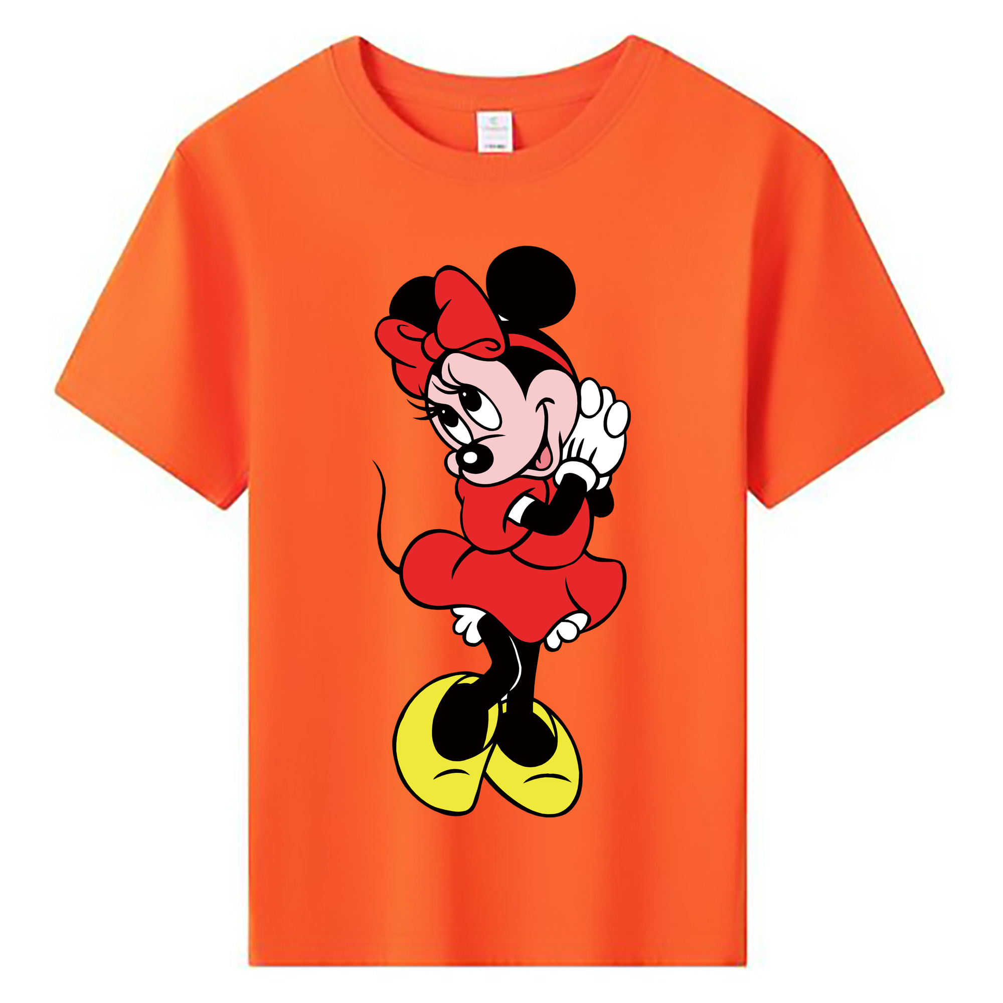 ミッキーマウス Mickey Mouse 綿100％キッズTシャツ（フロントプリント）
