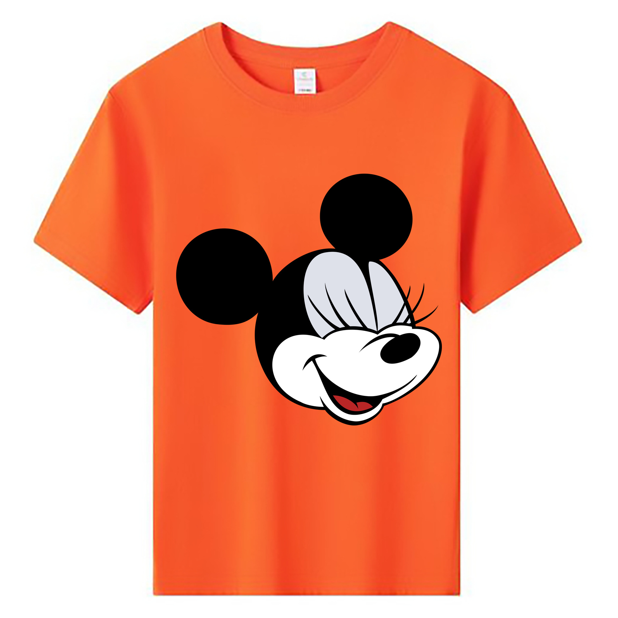 ミッキーマウス Mickey Mouse 綿100％キッズTシャツ（フロントプリント）