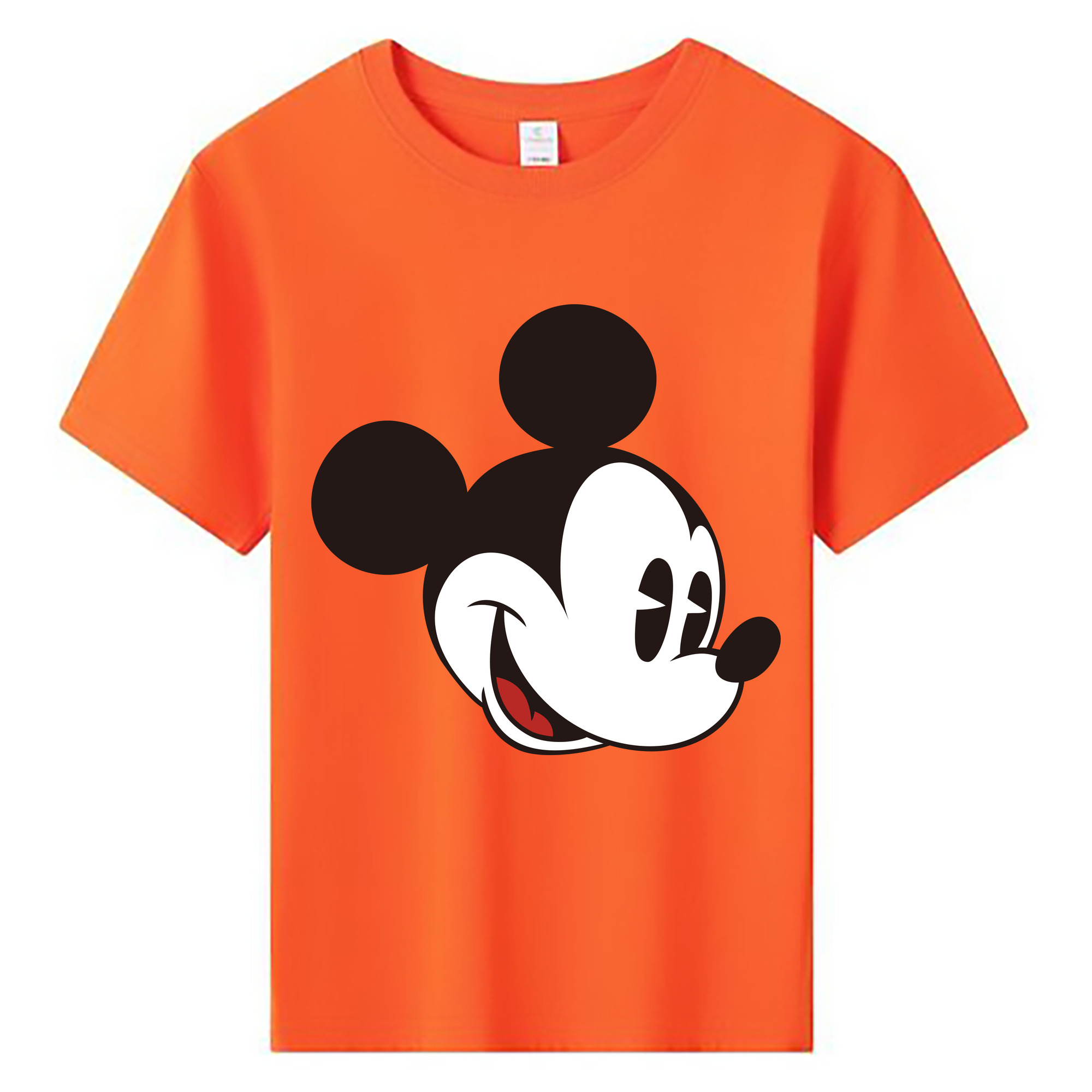 ミッキーマウス Mickey Mouse 綿100％キッズTシャツ（フロントプリント）