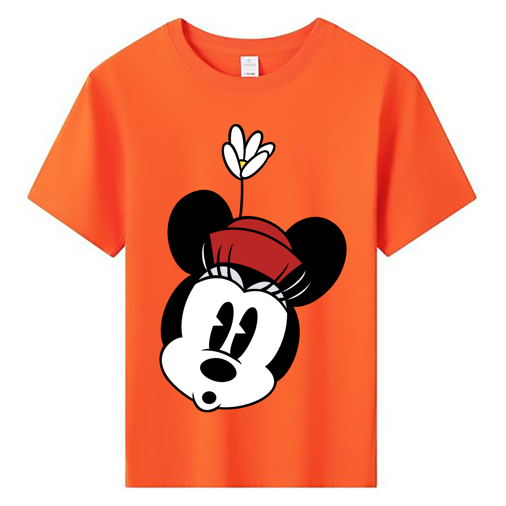 ミッキーマウス Mickey Mouse 綿100％キッズTシャツ（フロントプリント）