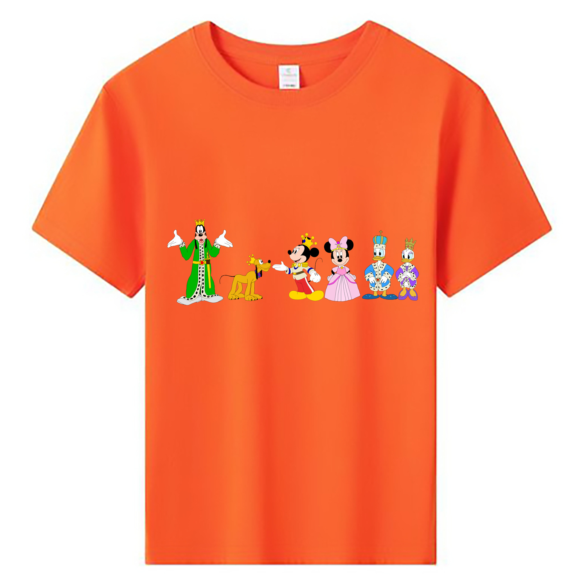 ミッキーマウス Mickey Mouse 綿100％キッズTシャツ（フロントプリント）