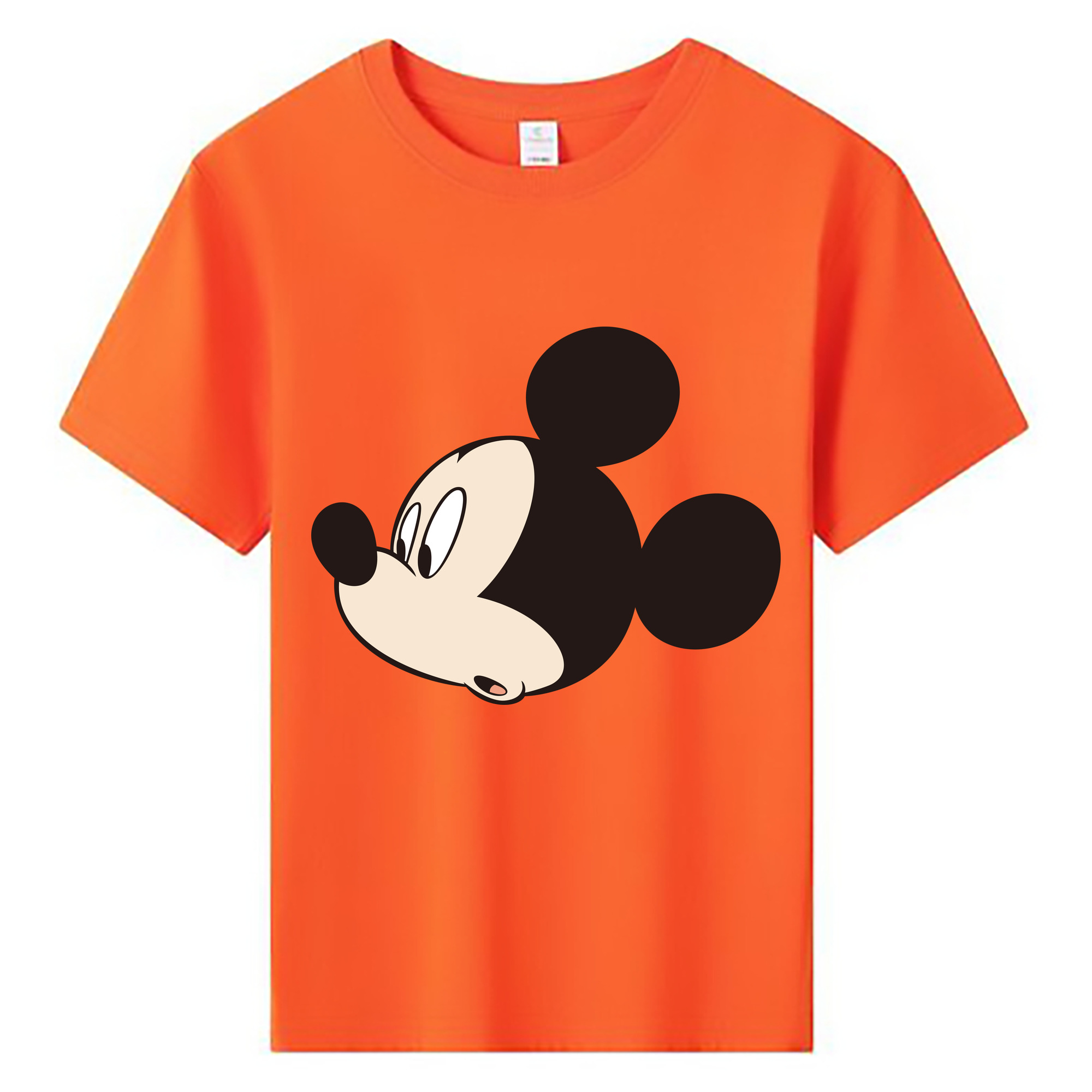 ミッキーマウス Mickey Mouse 綿100％キッズTシャツ（フロントプリント）