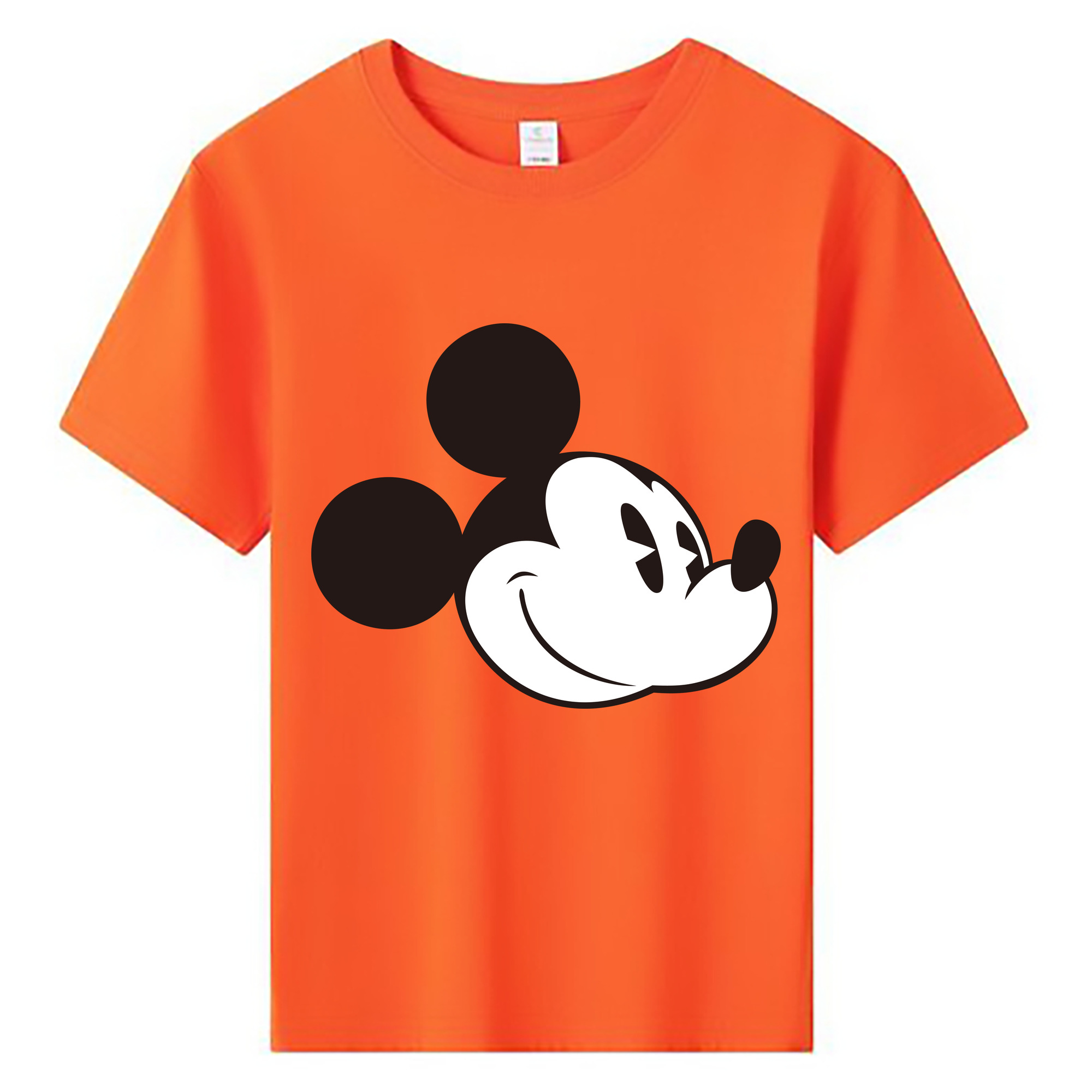 ミッキーマウス Mickey Mouse 綿100％キッズTシャツ（フロントプリント）