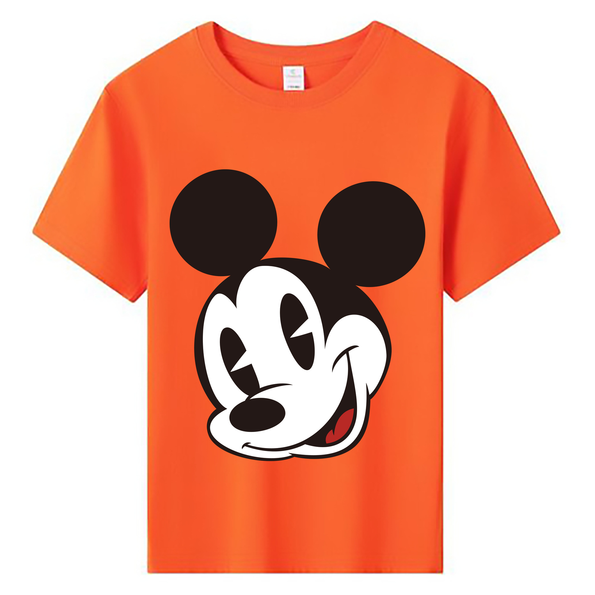 ミッキーマウス Mickey Mouse 綿100％キッズTシャツ（フロントプリント）