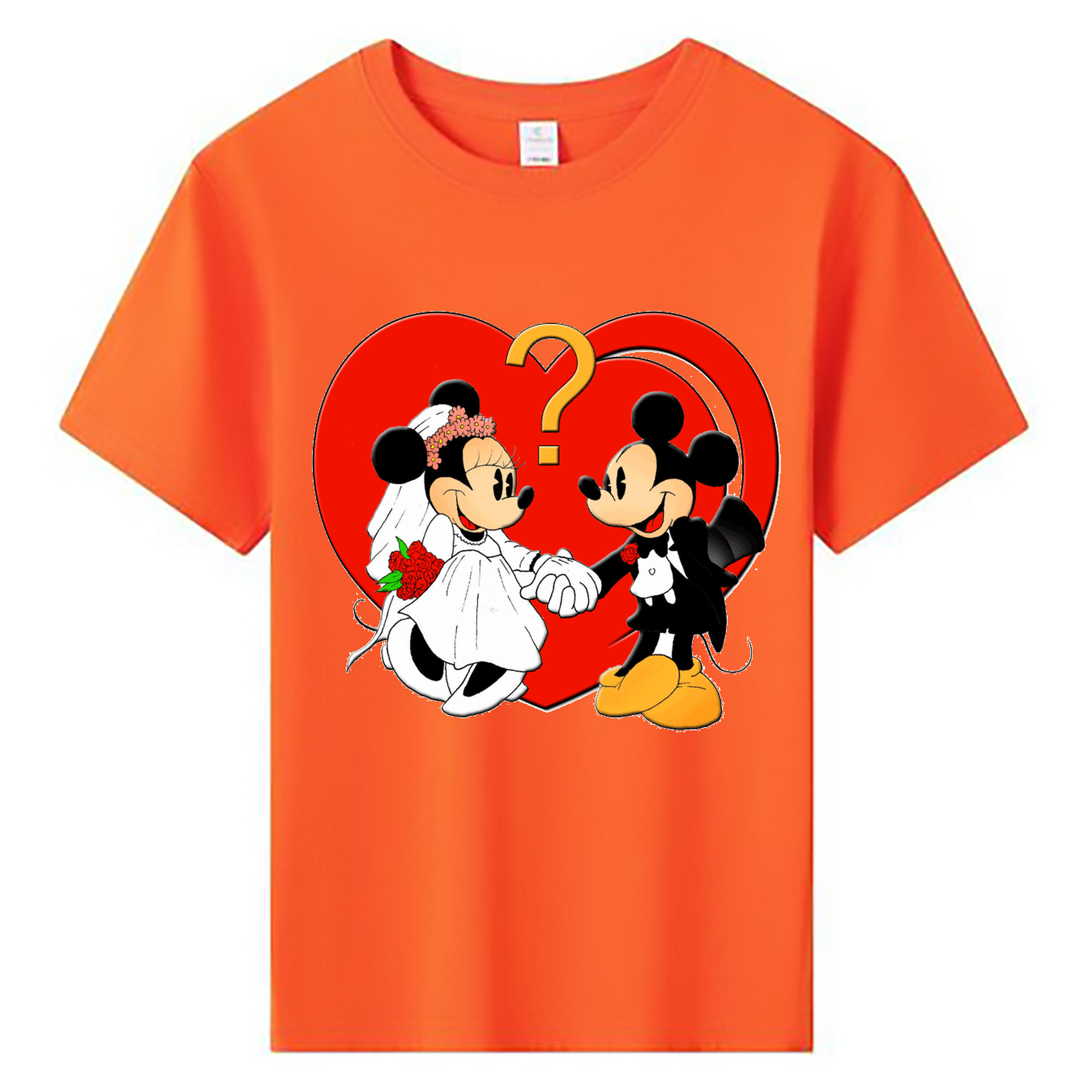 ミッキーマウス Mickey Mouse 綿100％キッズTシャツ（フロントプリント）