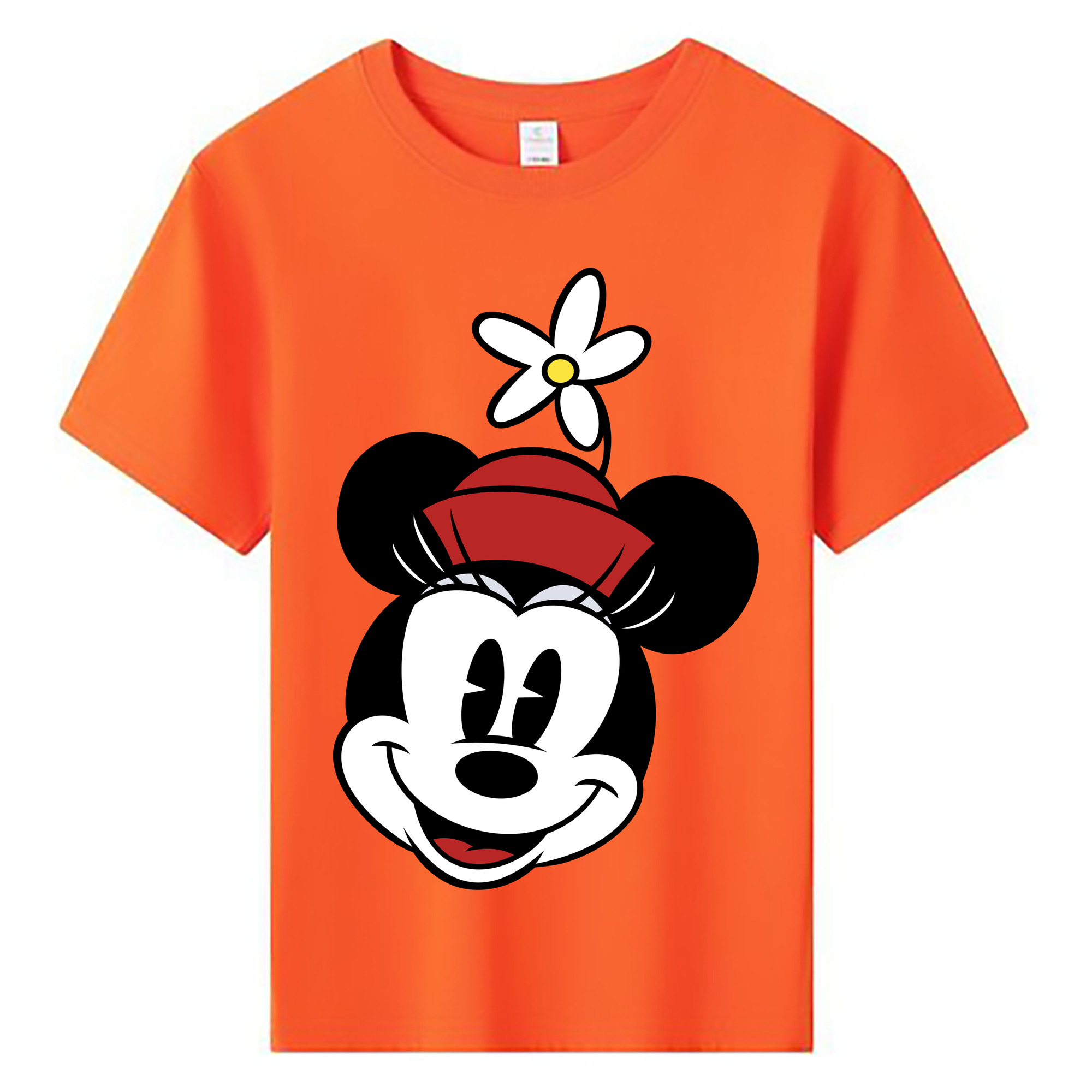 ミッキーマウス Mickey Mouse 綿100％キッズTシャツ（フロントプリント）