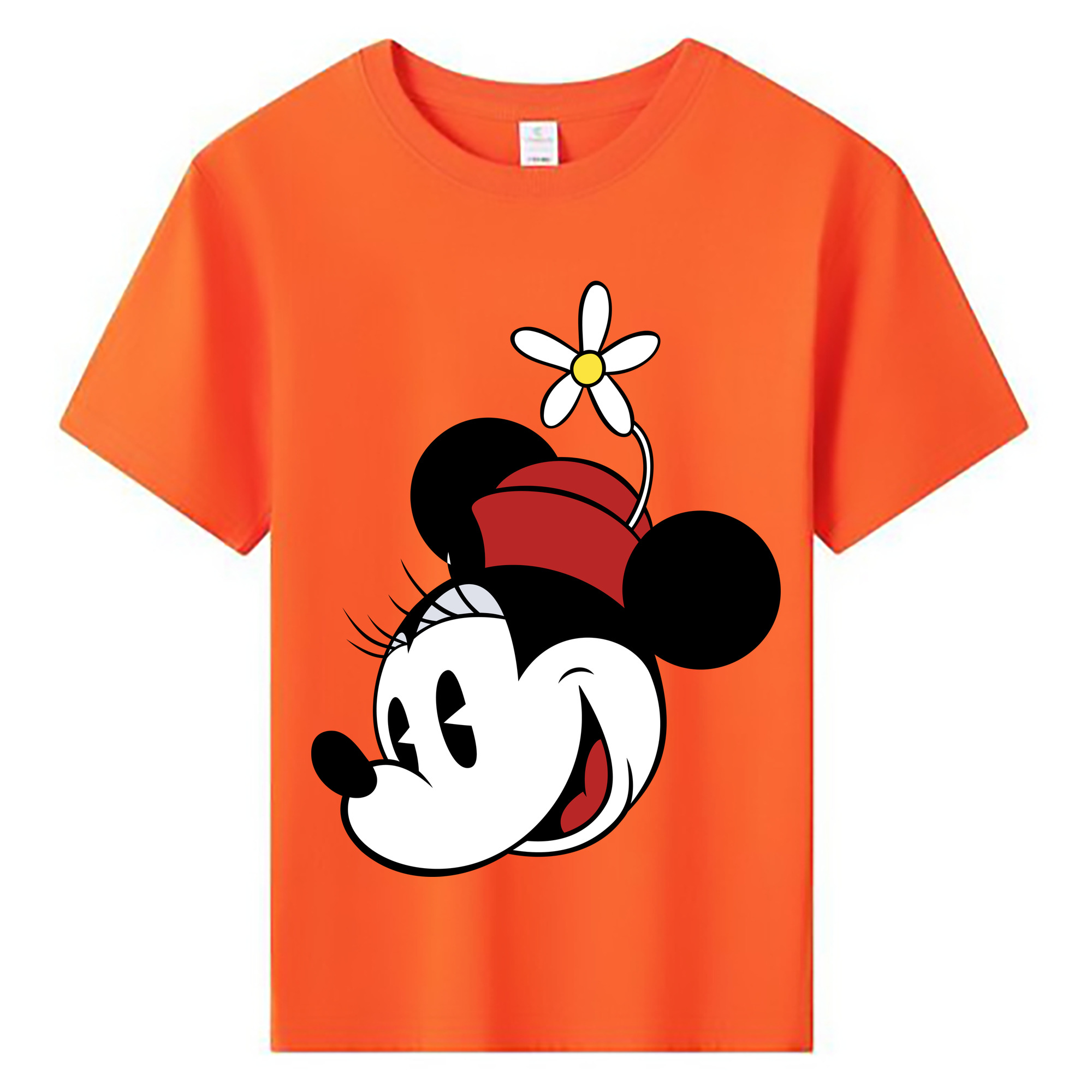 ミッキーマウス Mickey Mouse 綿100％キッズTシャツ（フロントプリント）