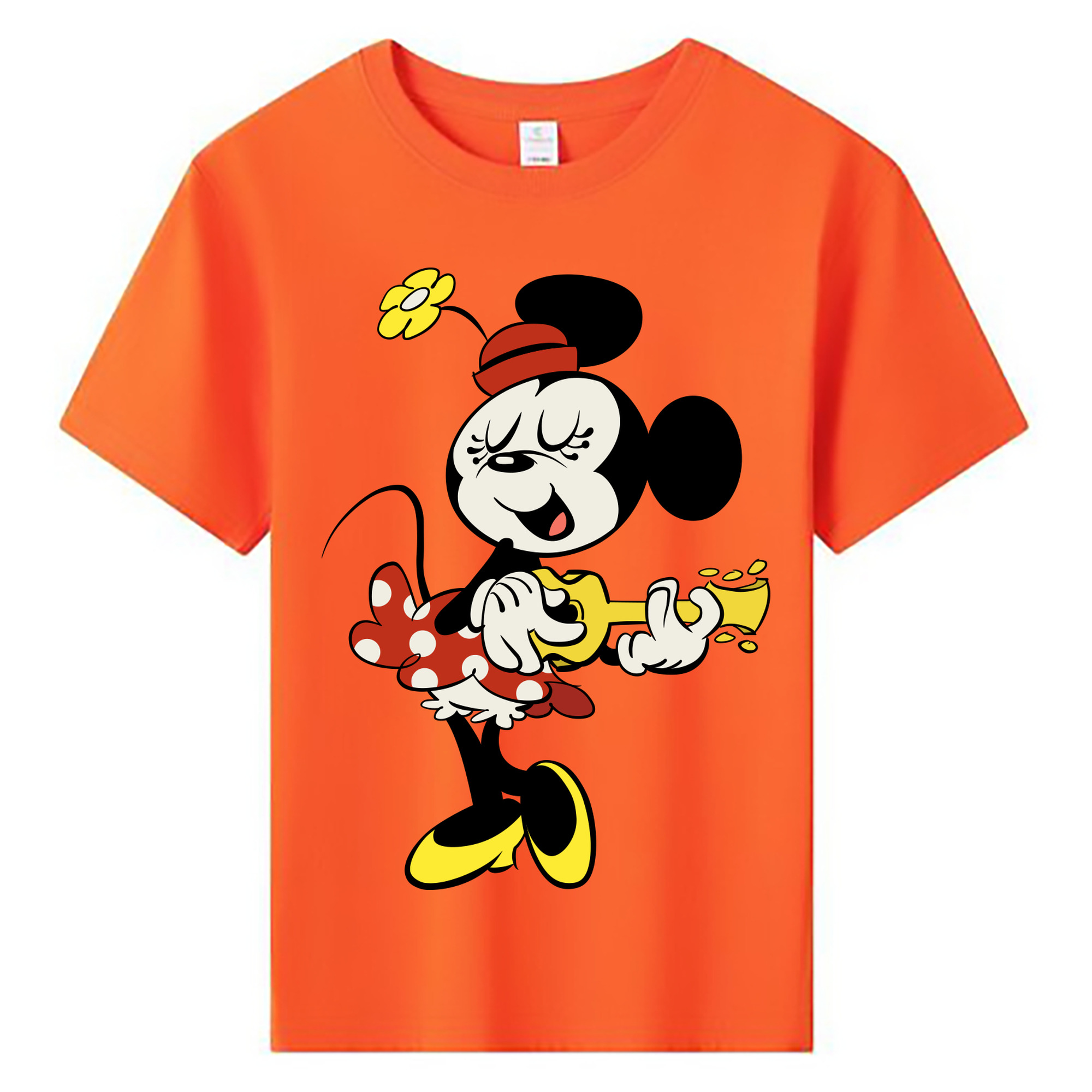 ミッキーマウス Mickey Mouse 綿100％キッズTシャツ（フロントプリント）