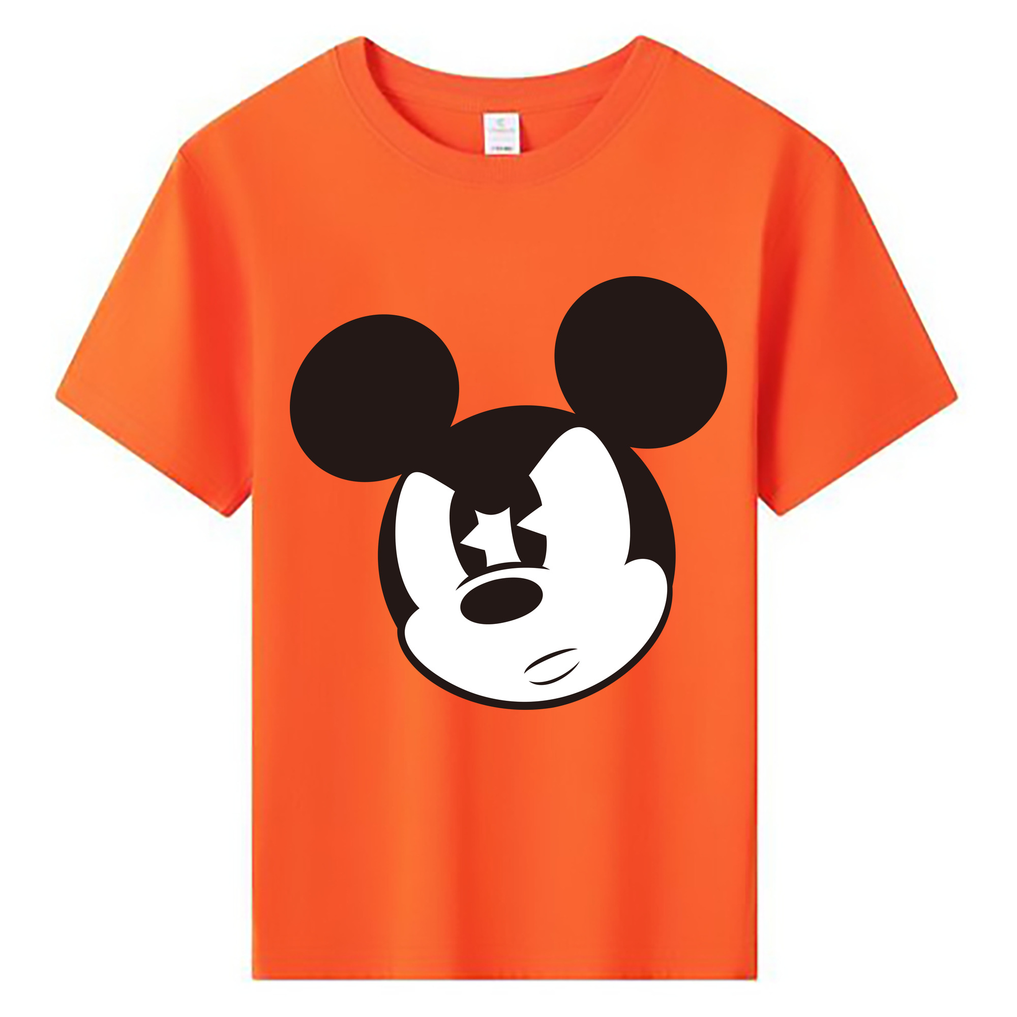 ミッキーマウス Mickey Mouse 綿100％キッズTシャツ（フロントプリント）