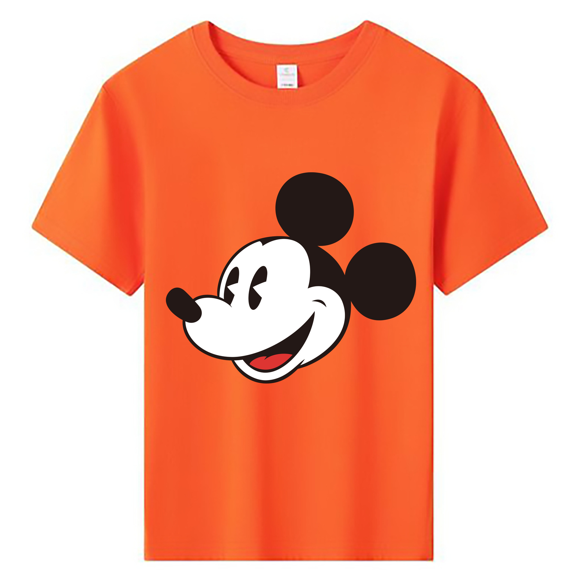 ミッキーマウス Mickey Mouse 綿100％キッズTシャツ（フロントプリント）