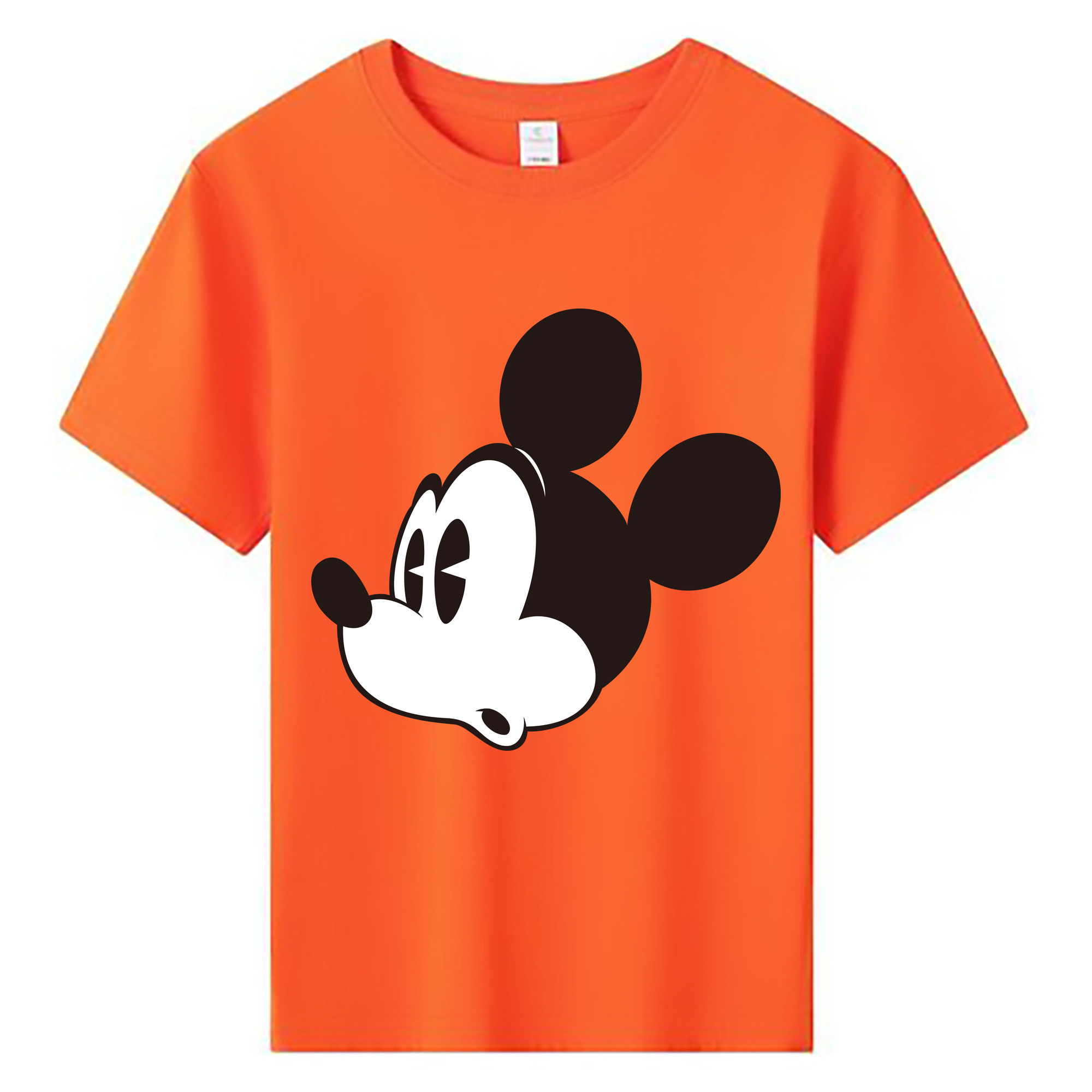 ミッキーマウス Mickey Mouse 綿100％キッズTシャツ（フロントプリント）