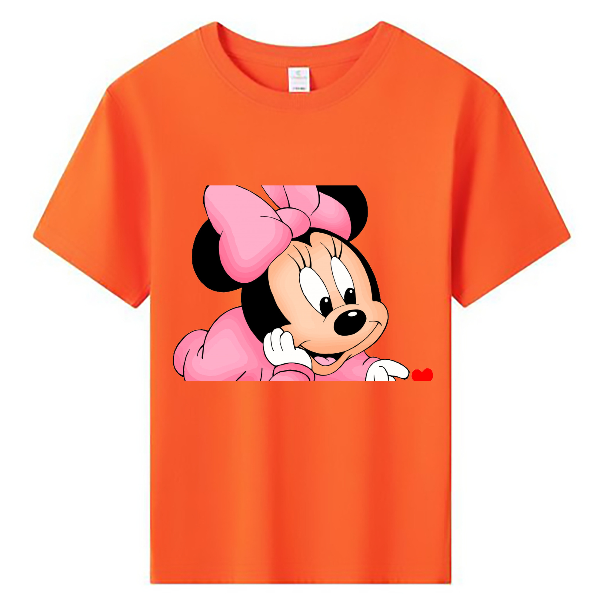 ミッキーマウス Mickey Mouse 綿100％キッズTシャツ（フロントプリント）