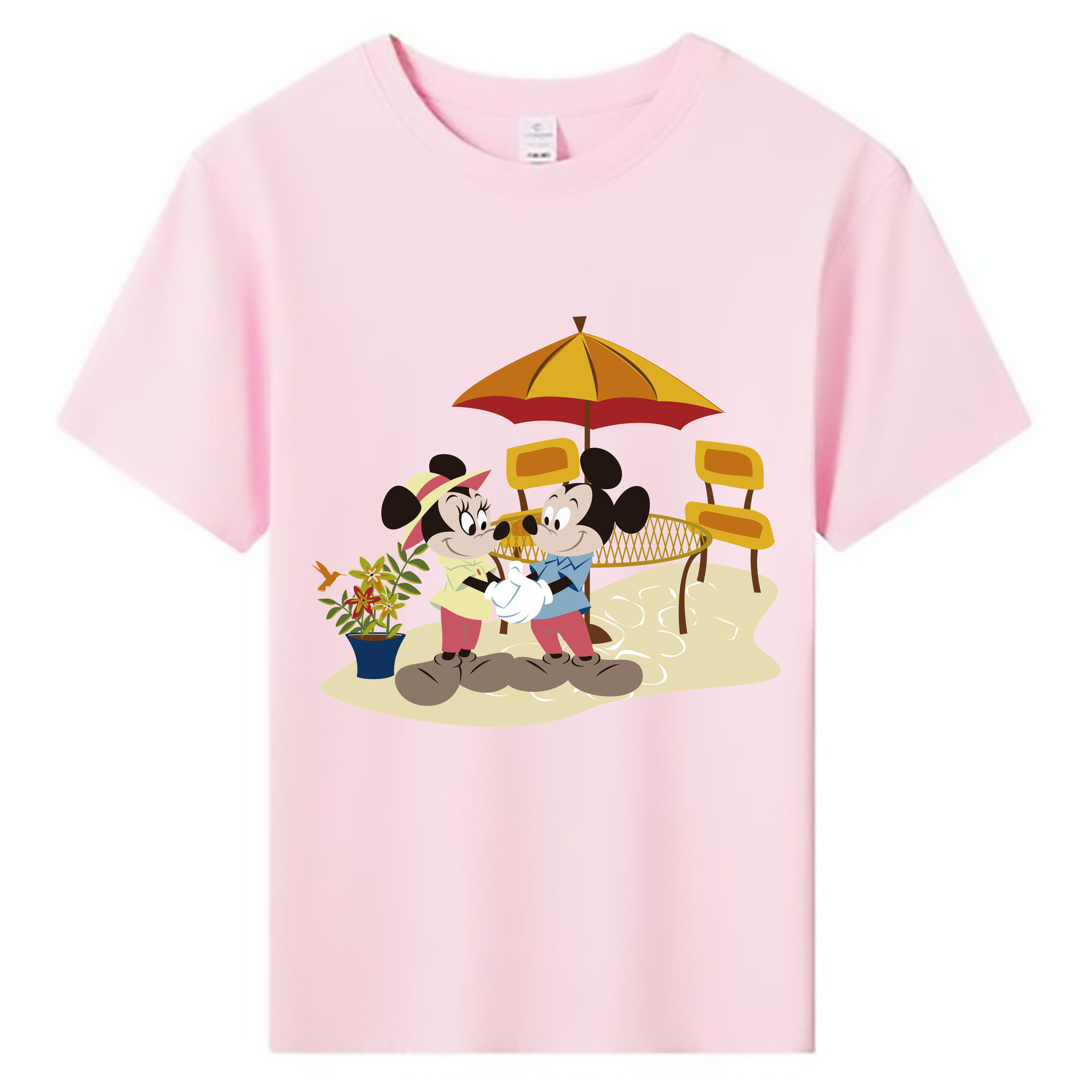 ミッキーマウス Mickey Mouse 綿100％キッズTシャツ（フロントプリント）