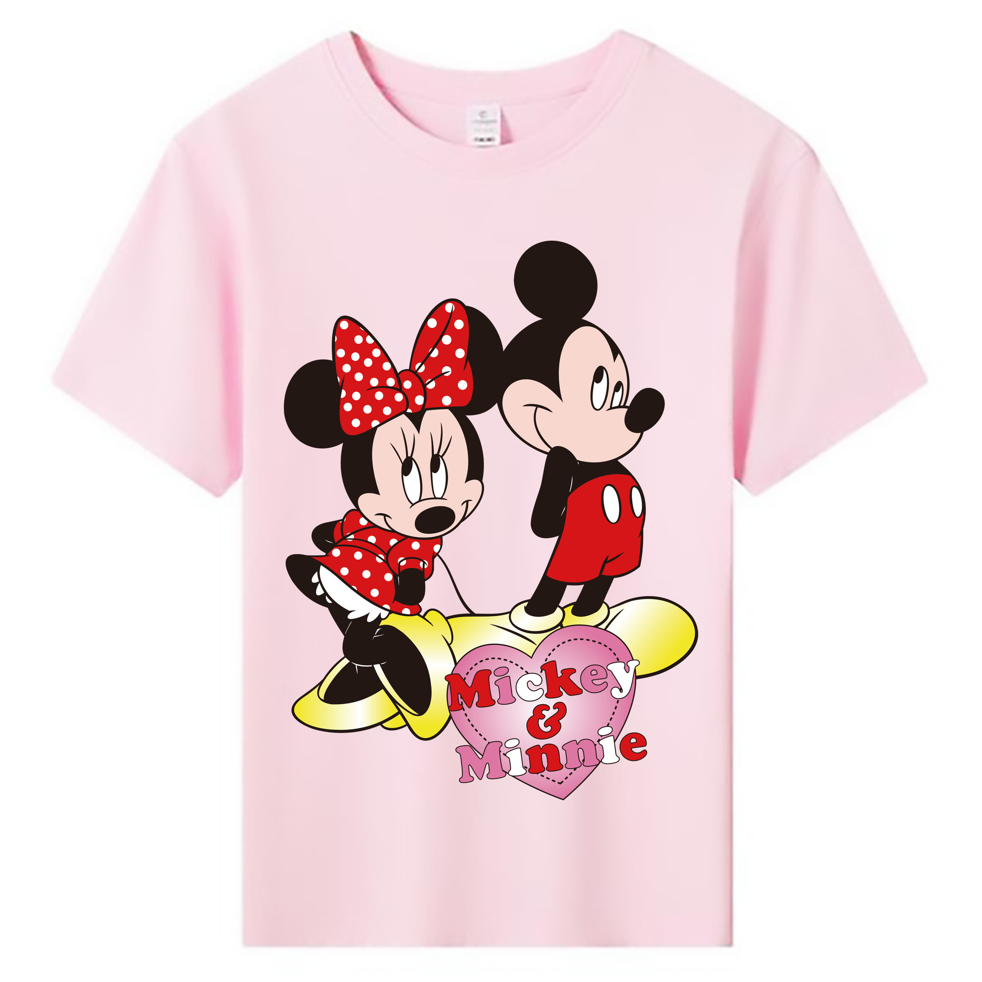 ミッキーマウス Mickey Mouse 綿100％キッズTシャツ（フロントプリント）