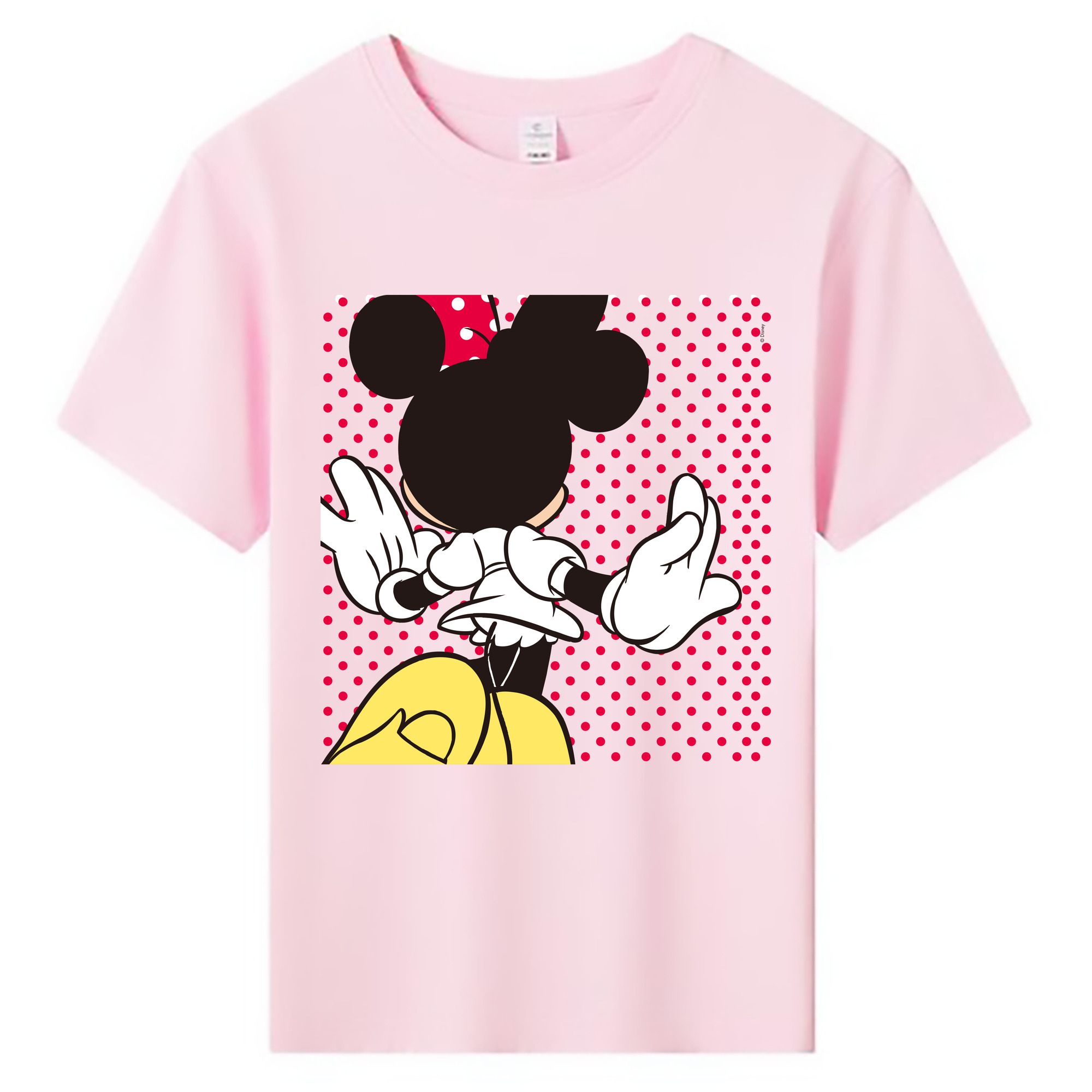 ミッキーマウス Mickey Mouse 綿100％キッズTシャツ（フロントプリント）