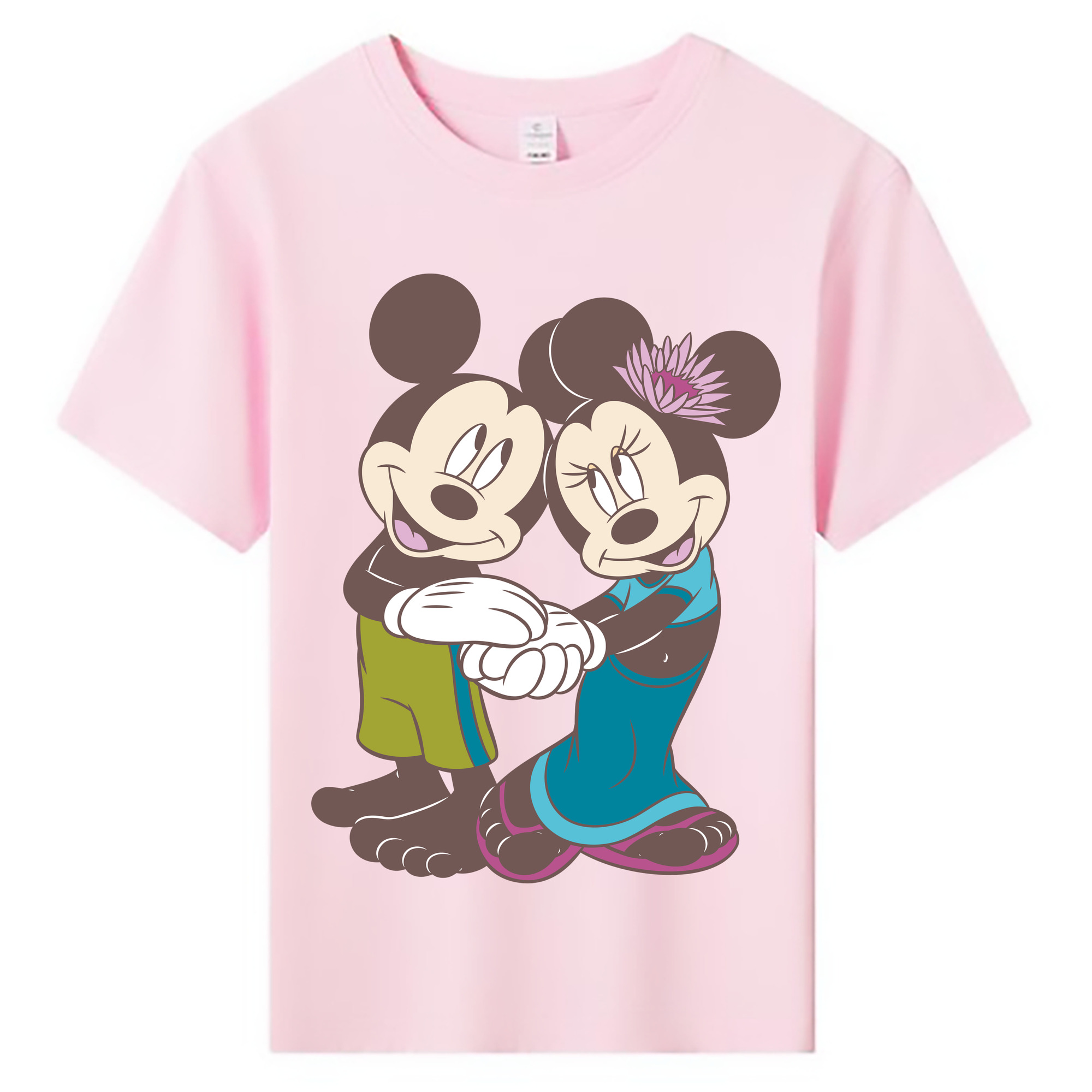 ミッキーマウス Mickey Mouse 綿100％キッズTシャツ（フロントプリント）
