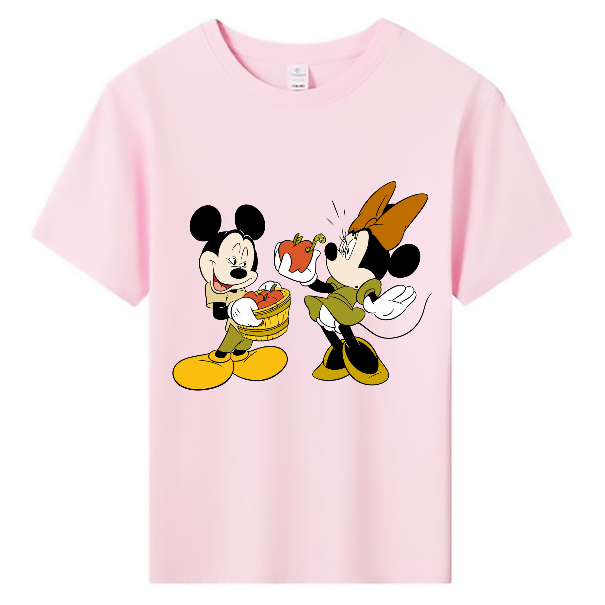 ミッキーマウス Mickey Mouse 綿100％キッズTシャツ（フロントプリント）