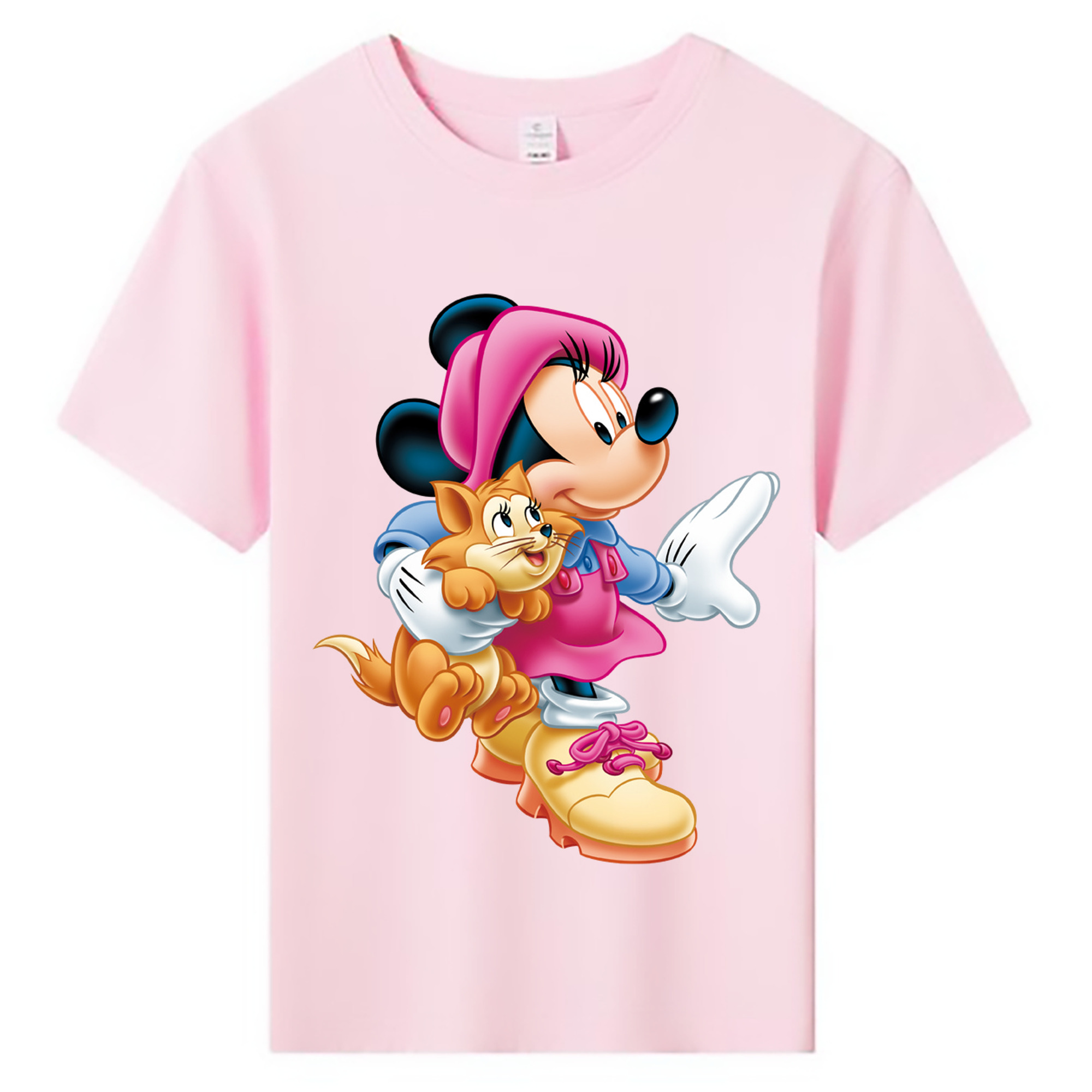 ミッキーマウス Mickey Mouse 綿100％キッズTシャツ（フロントプリント）