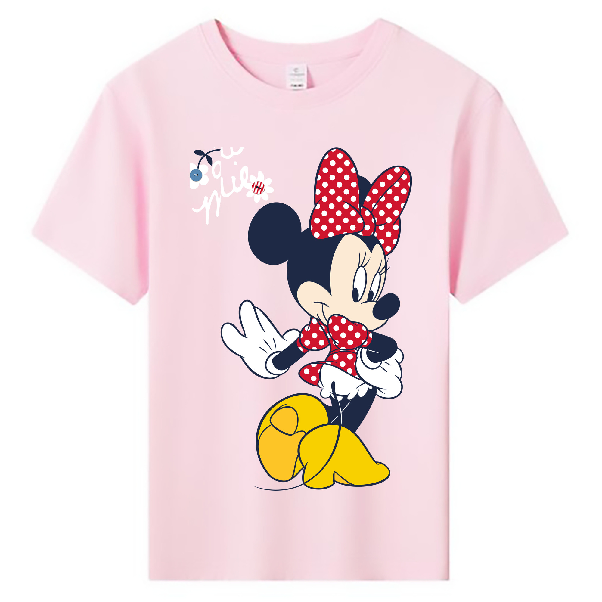 ミッキーマウス Mickey Mouse 綿100％キッズTシャツ（フロントプリント）