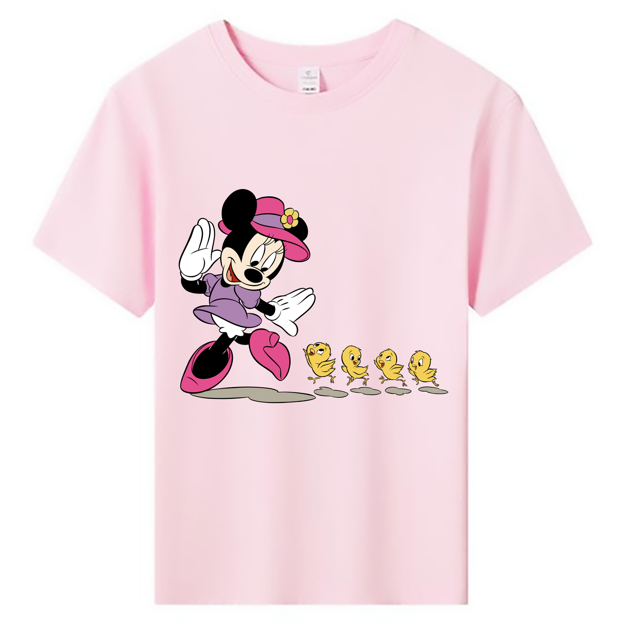 ミッキーマウス Mickey Mouse 綿100％キッズTシャツ（フロントプリント）