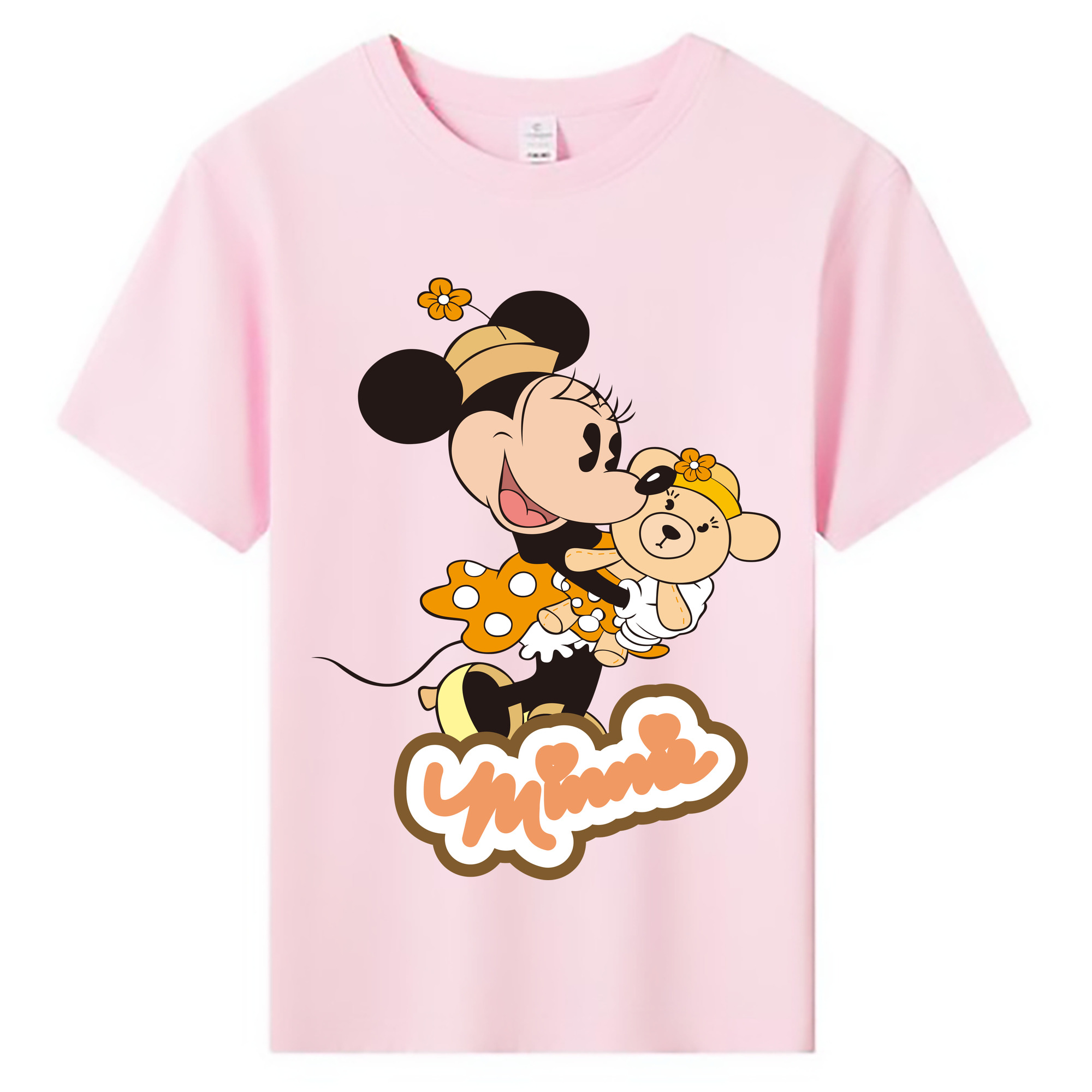 ミッキーマウス Mickey Mouse 綿100％キッズTシャツ（フロントプリント）