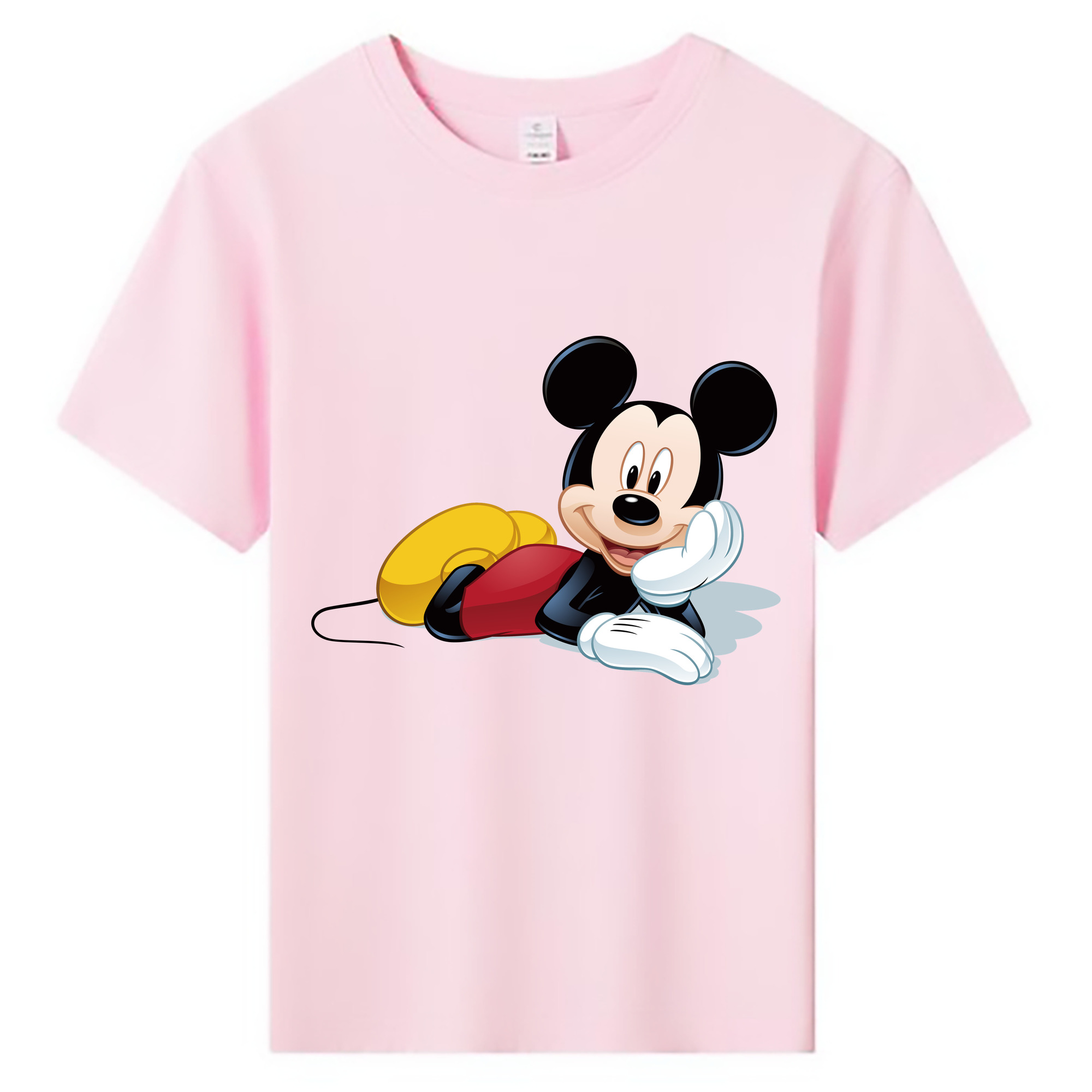 ミッキーマウス Mickey Mouse 綿100％キッズTシャツ（フロントプリント）