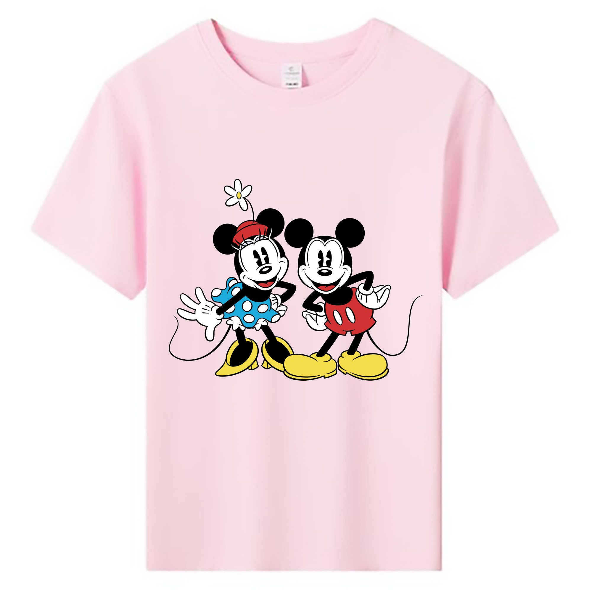 ミッキーマウス Mickey Mouse 綿100％キッズTシャツ（フロントプリント）