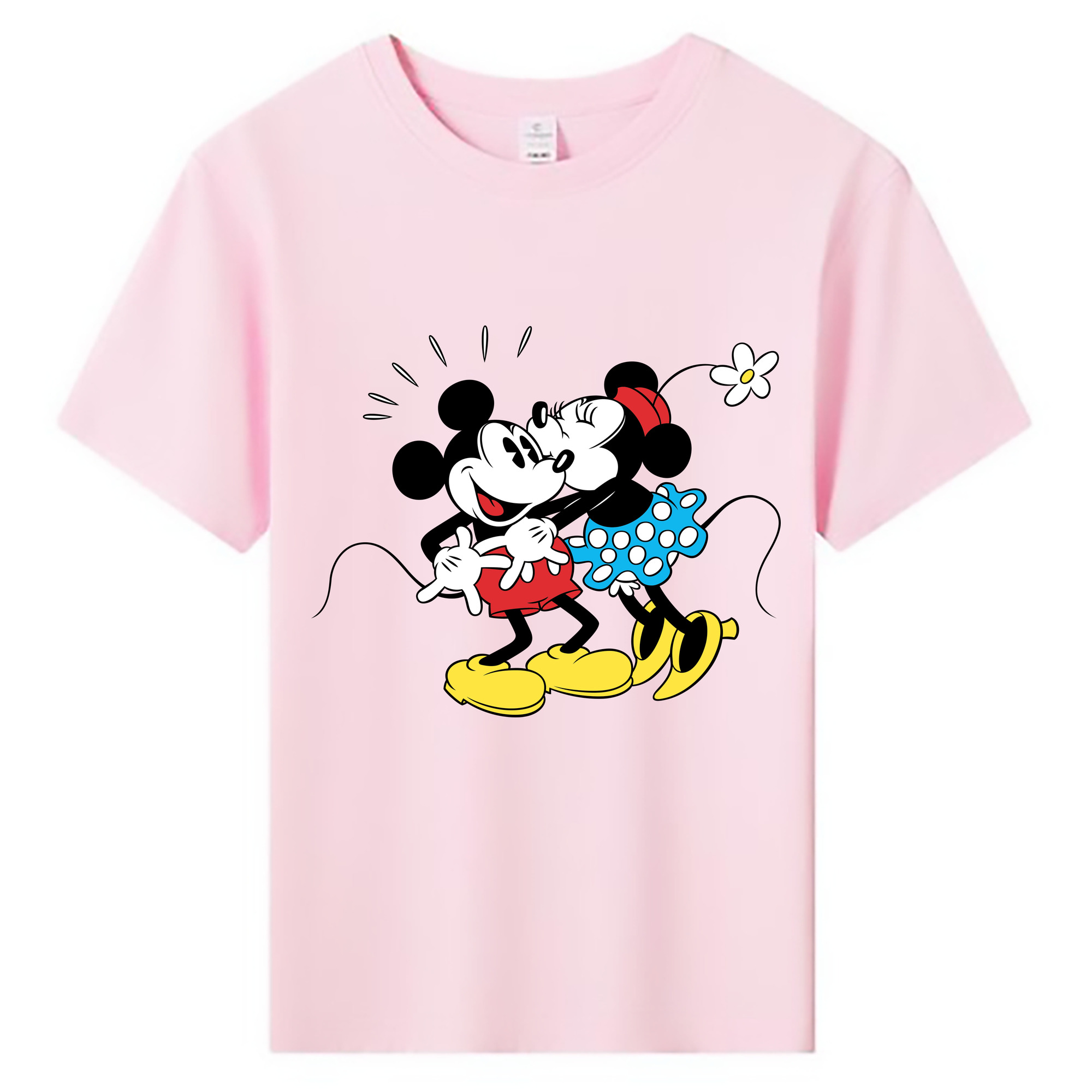 ミッキーマウス Mickey Mouse 綿100％キッズTシャツ（フロントプリント）