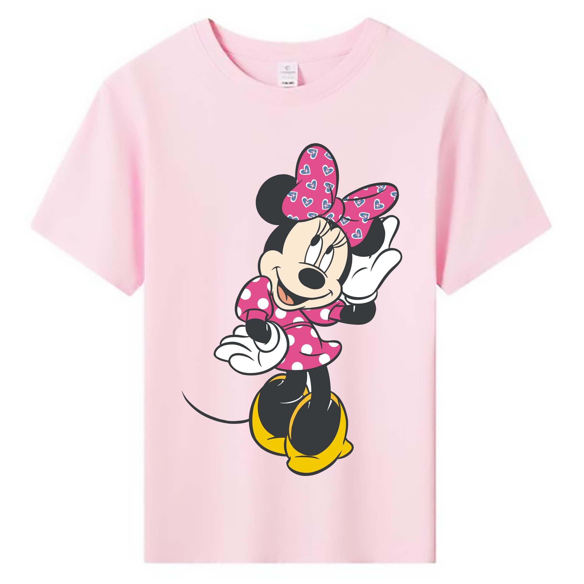 ミッキーマウス Mickey Mouse 綿100％キッズTシャツ（フロントプリント）