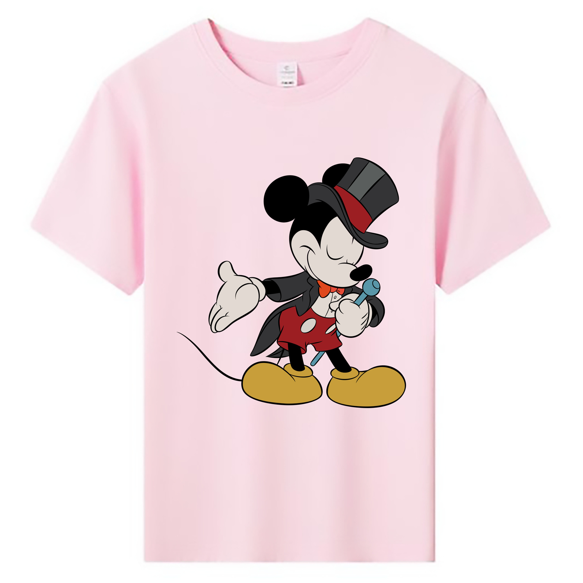 ミッキーマウス Mickey Mouse 綿100％キッズTシャツ（フロントプリント）
